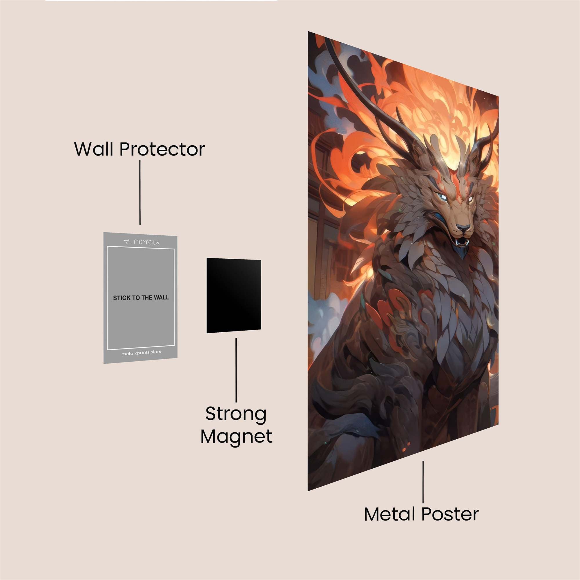 Infernal Majesty Safe Wall Magnetic / M