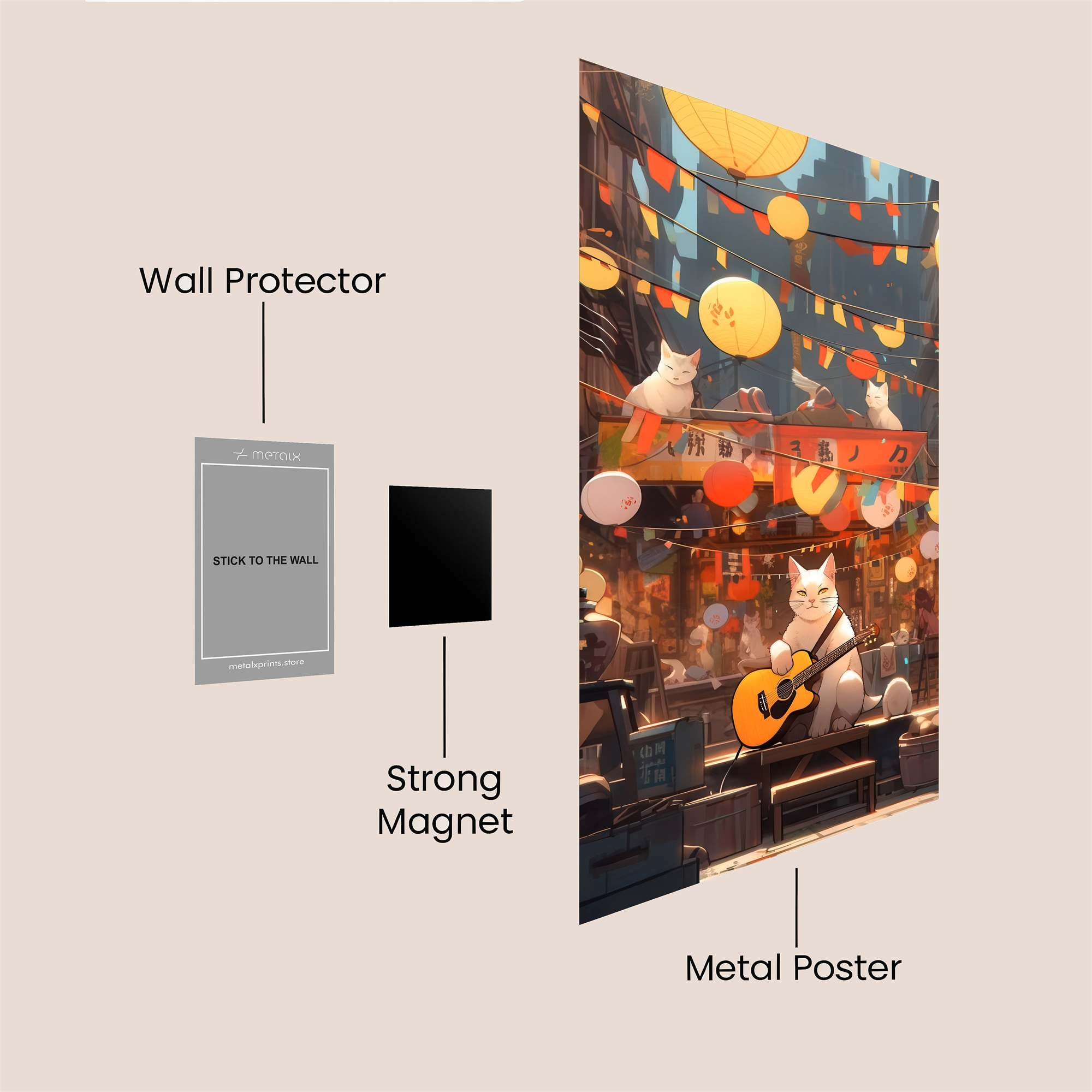 Feline Festival Safe Wall Magnetic / M