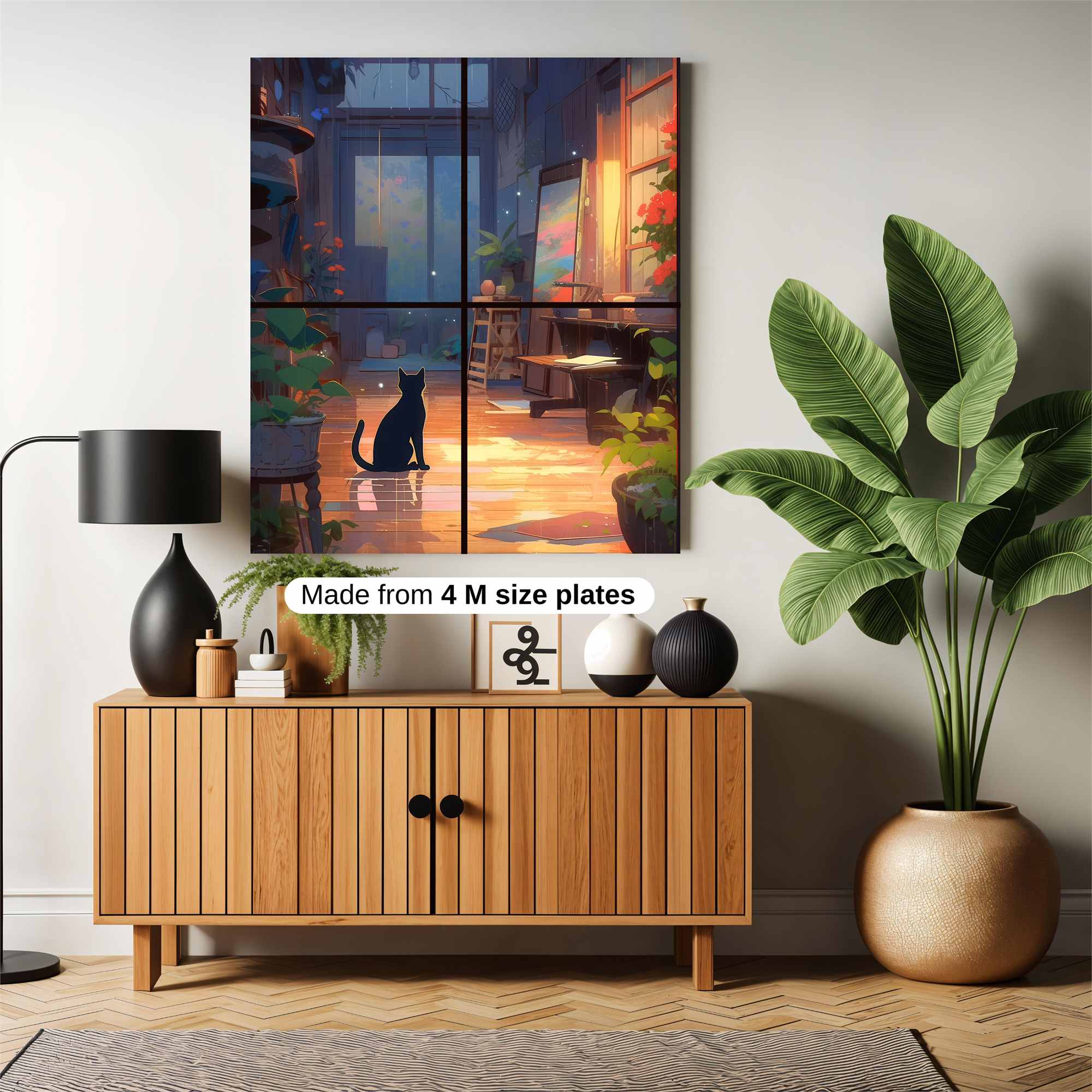 Feline Serenity Safe Wall Magnetic / M