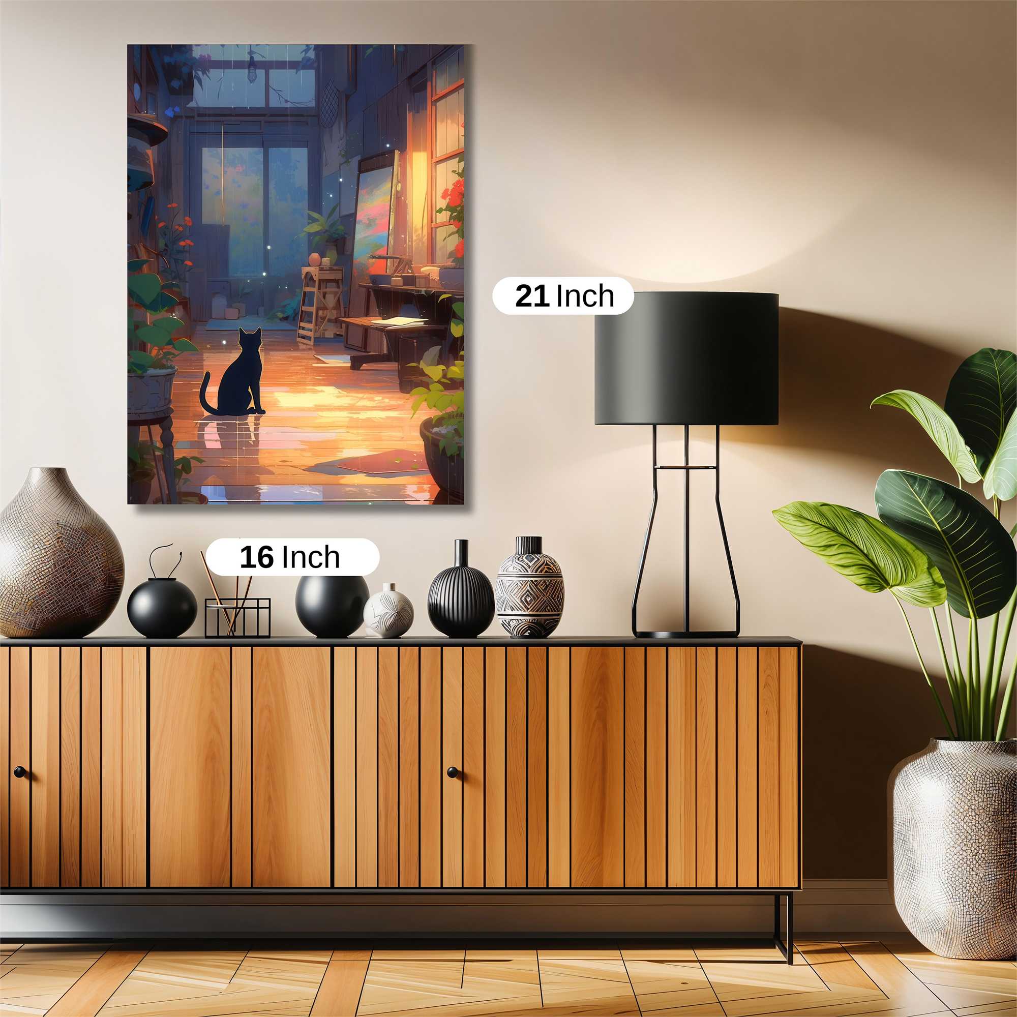 Feline Serenity Safe Wall Magnetic / M