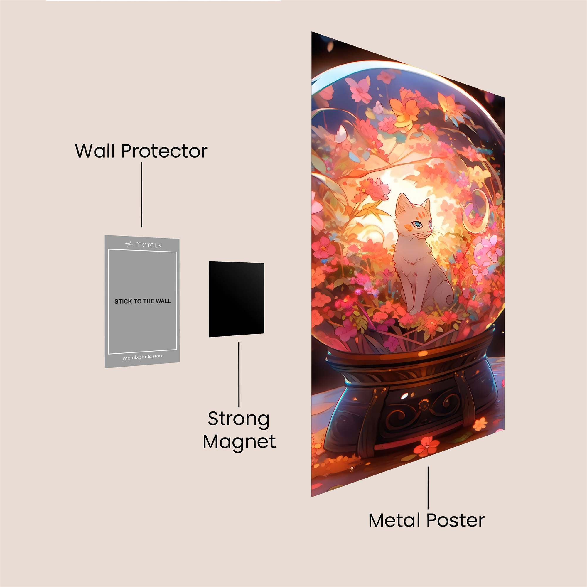 Enchanted Sphere Safe Wall Magnetic / M