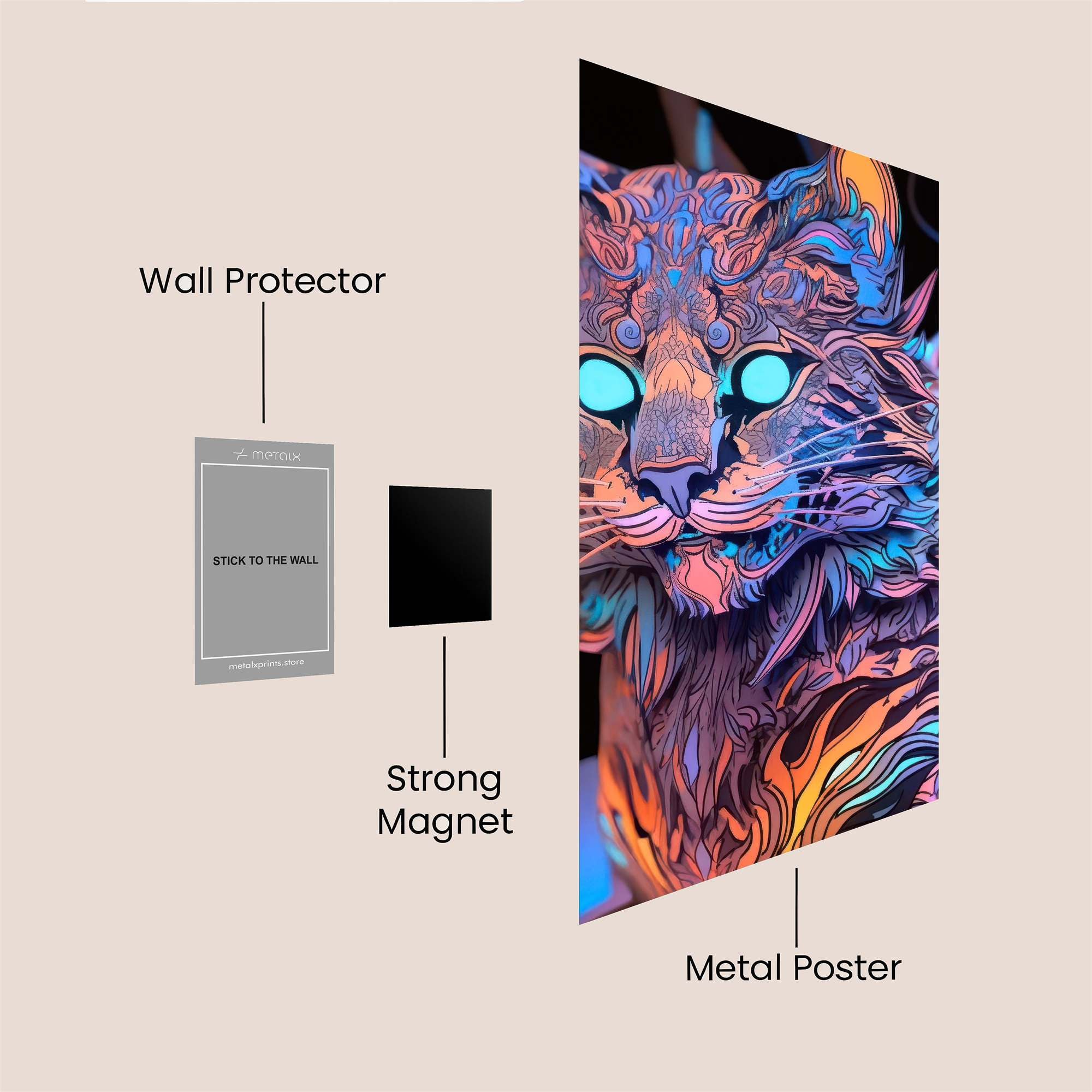 Neon Felicity Safe Wall Magnetic / M