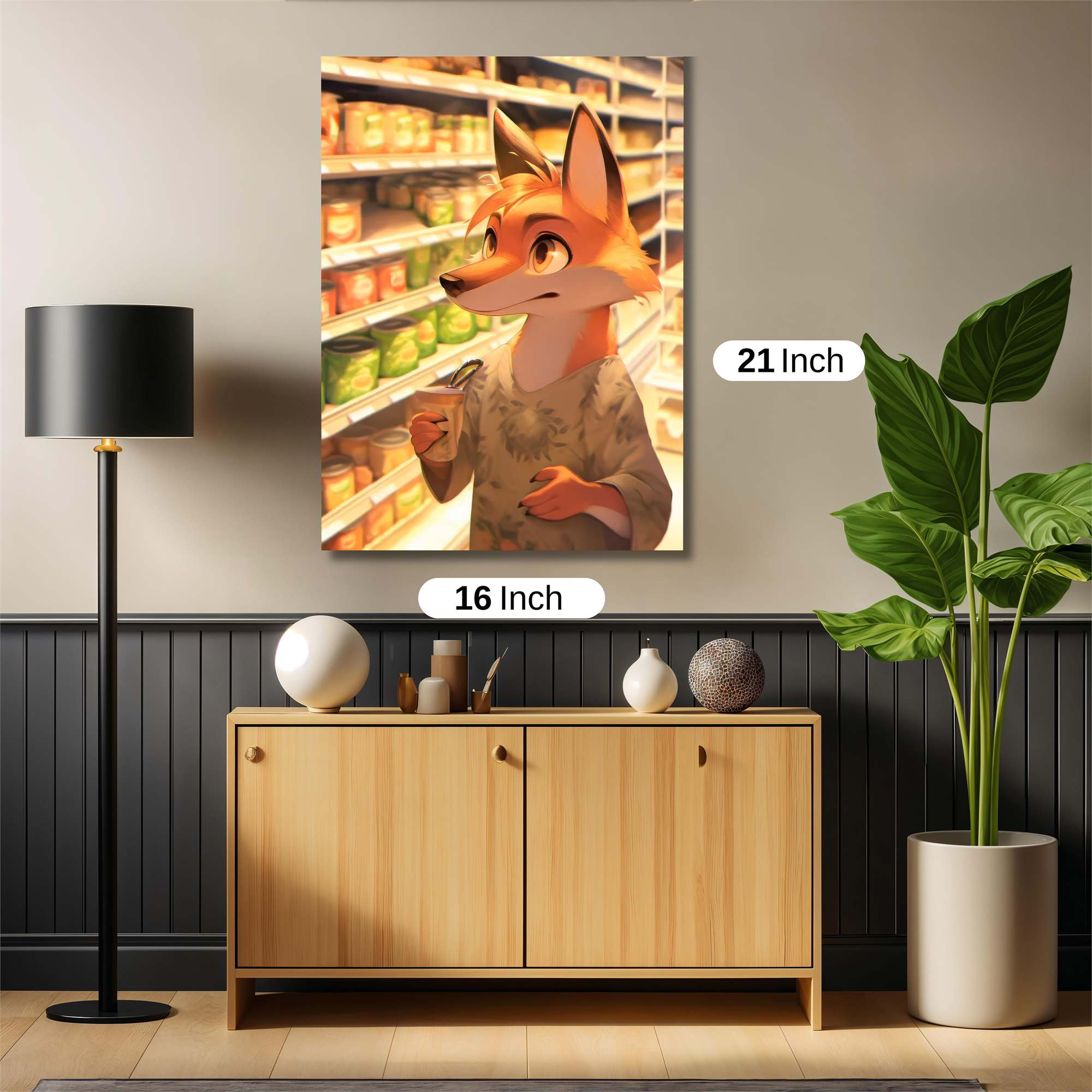 Fox Shopping Safe Wall Magnetic / M