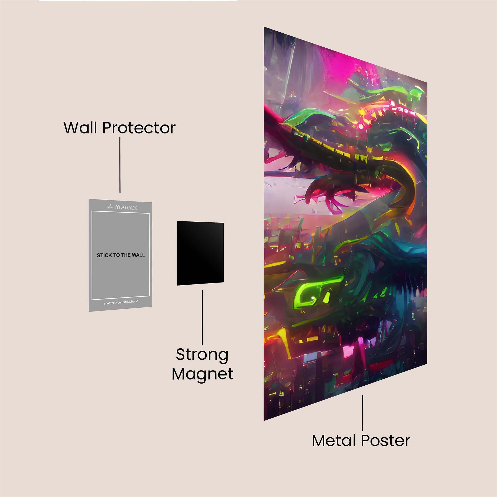 Cyber Serpent Safe Wall Magnetic / M