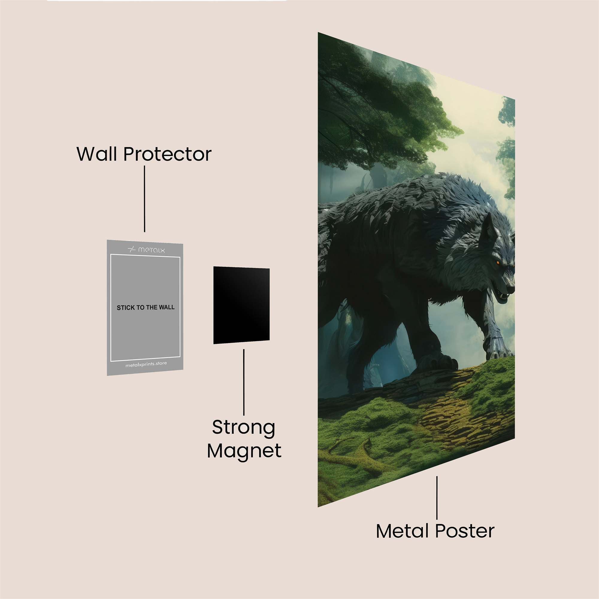 Wilderness Majesty Safe Wall Magnetic / M