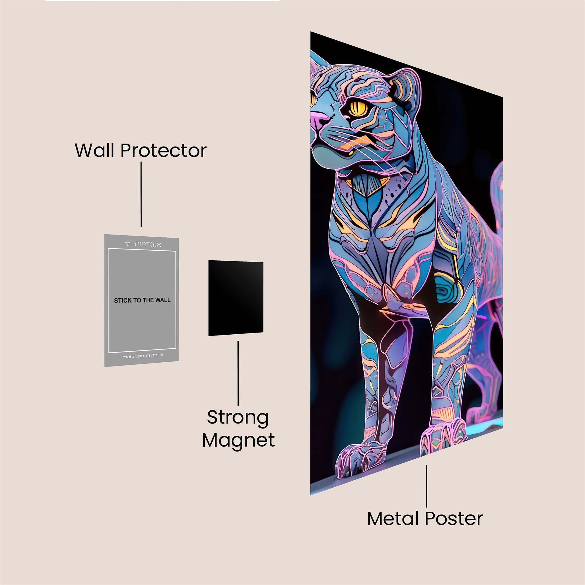 Cyber Panther Safe Wall Magnetic / M