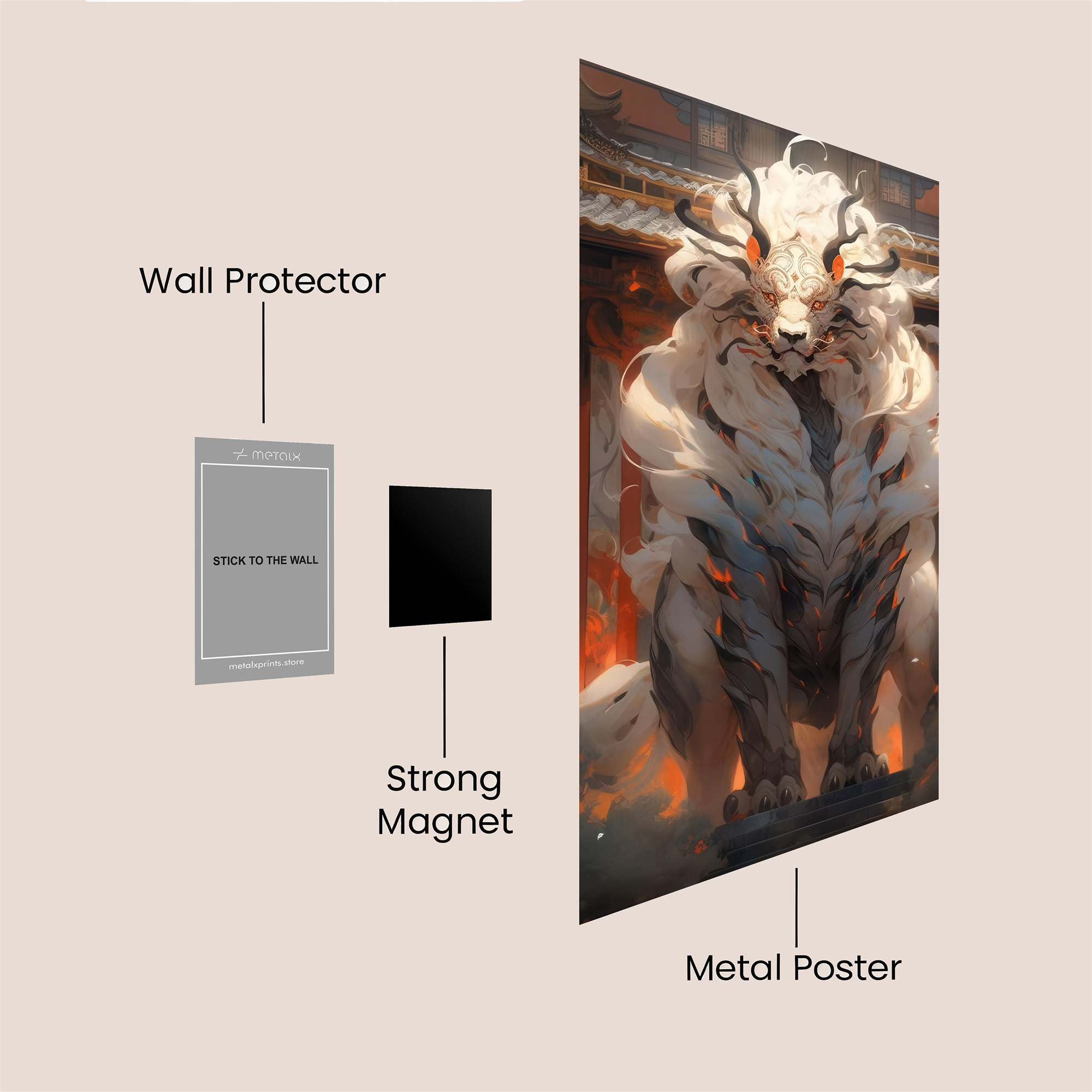 Mythical Blaze Safe Wall Magnetic / M