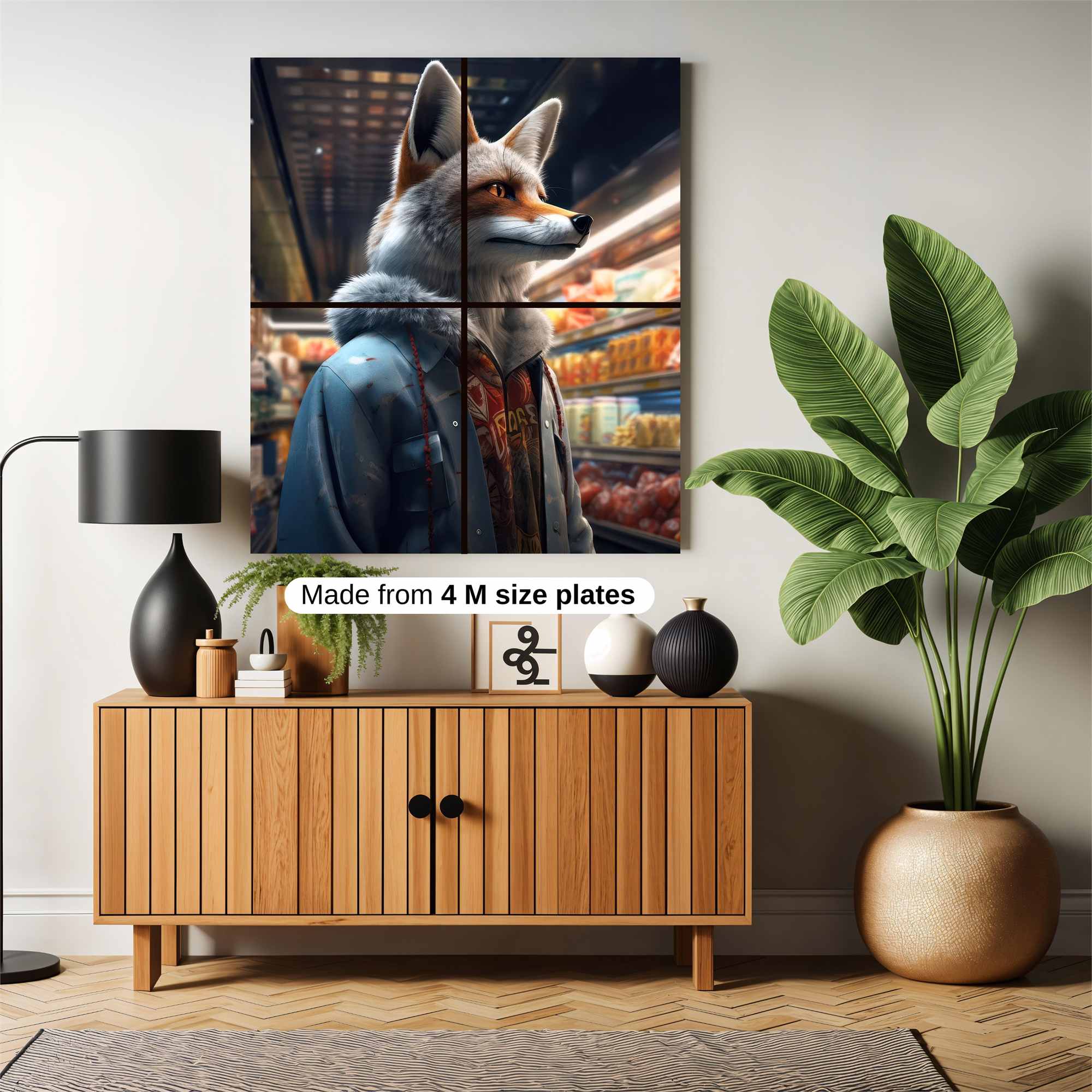 Fox Groceries Safe Wall Magnetic / M