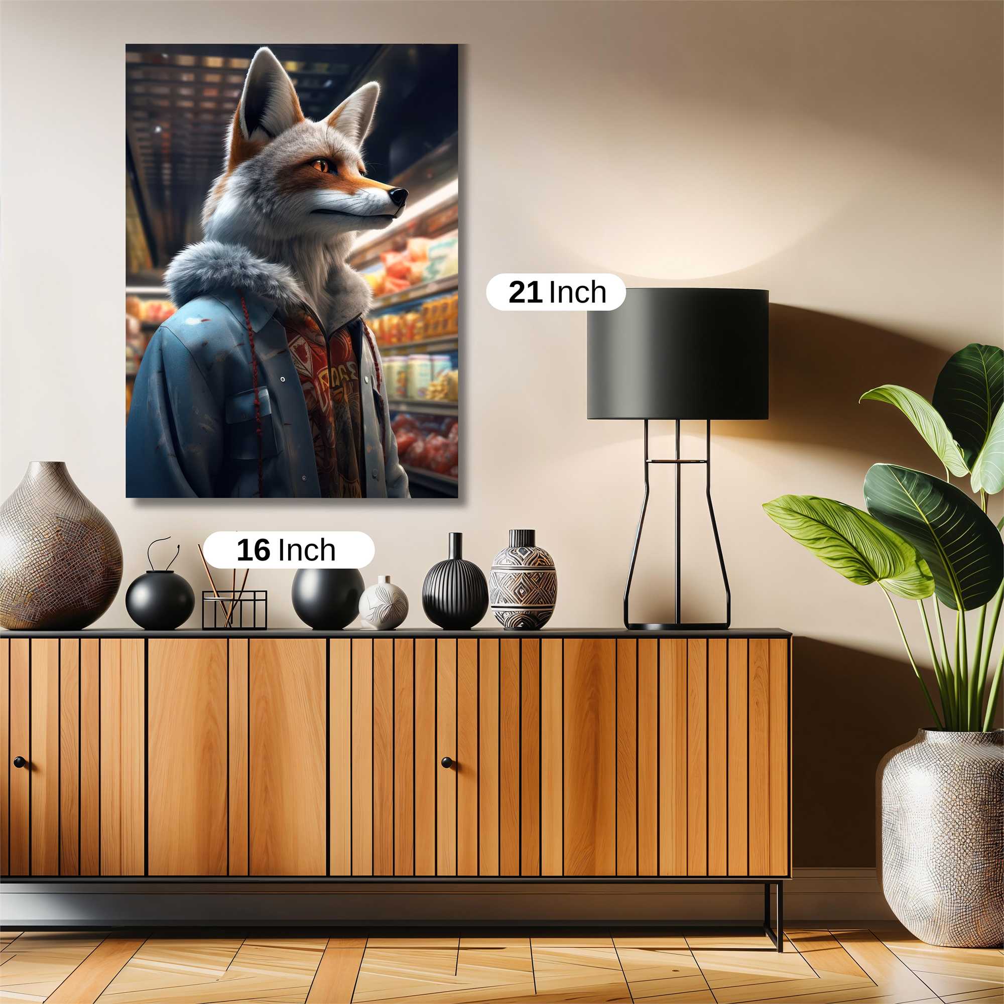 Fox Groceries Safe Wall Magnetic / M