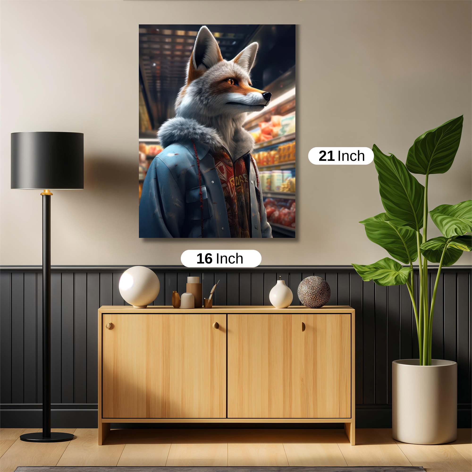 Fox Groceries Safe Wall Magnetic / M