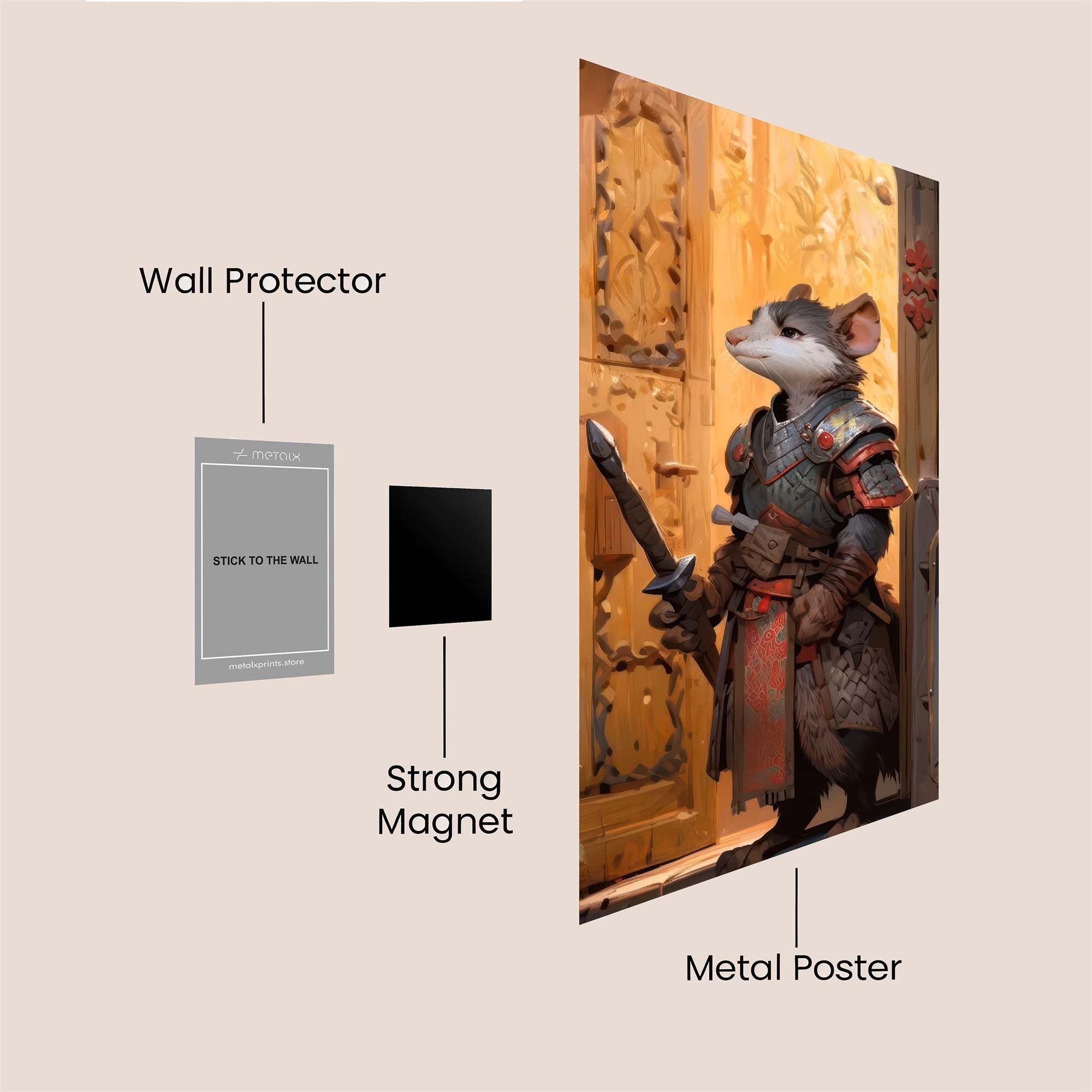 Mouse Valor Safe Wall Magnetic / M