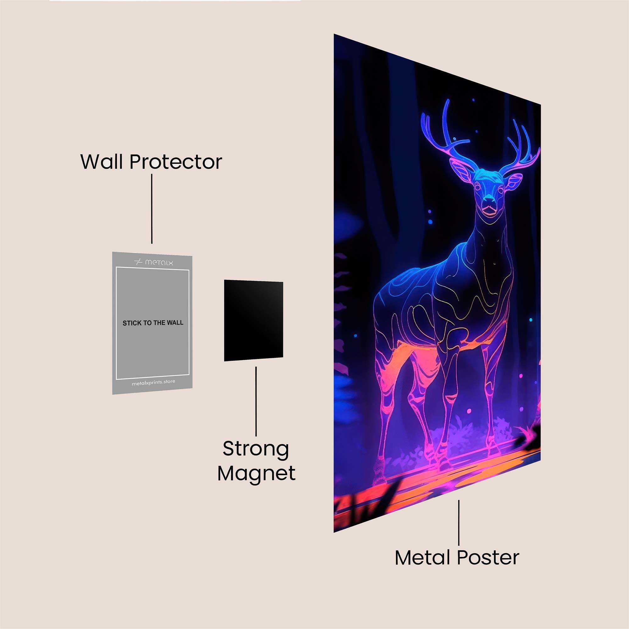 Neon Majesty Safe Wall Magnetic / M