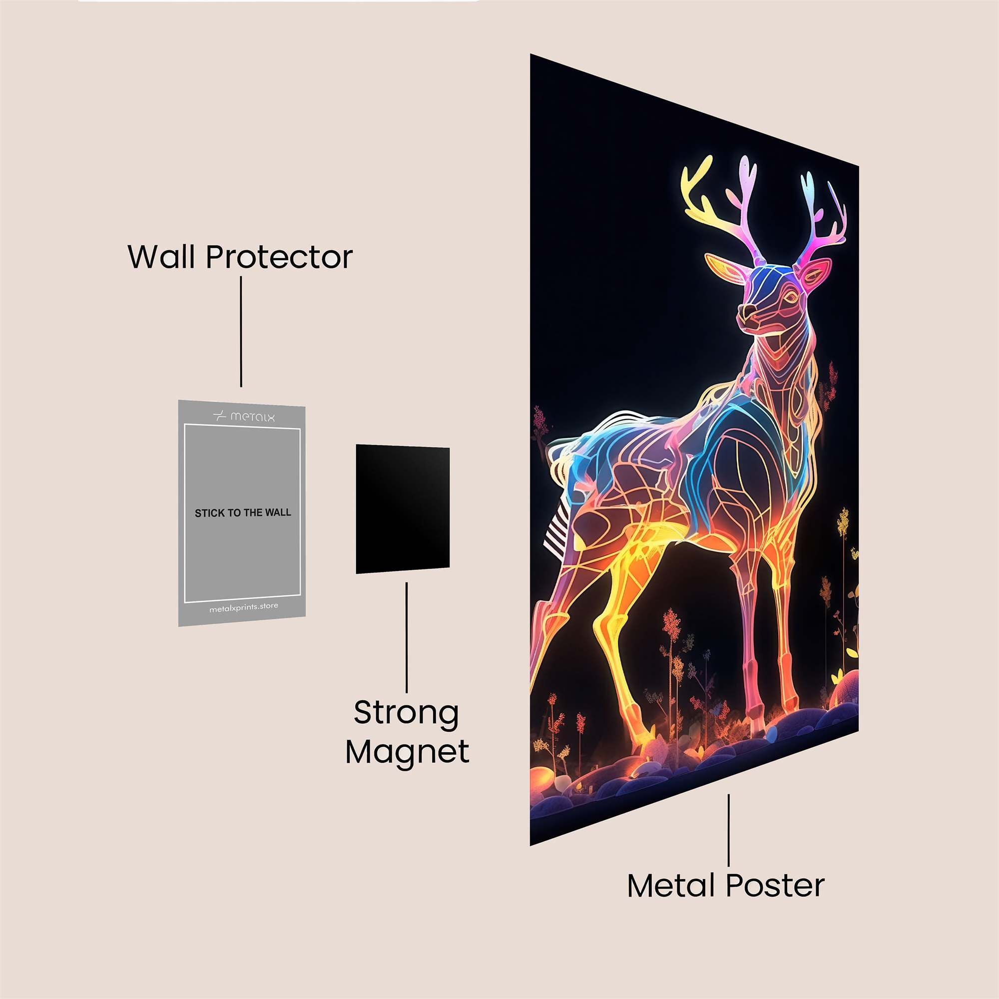 Neon Majesty Safe Wall Magnetic / M