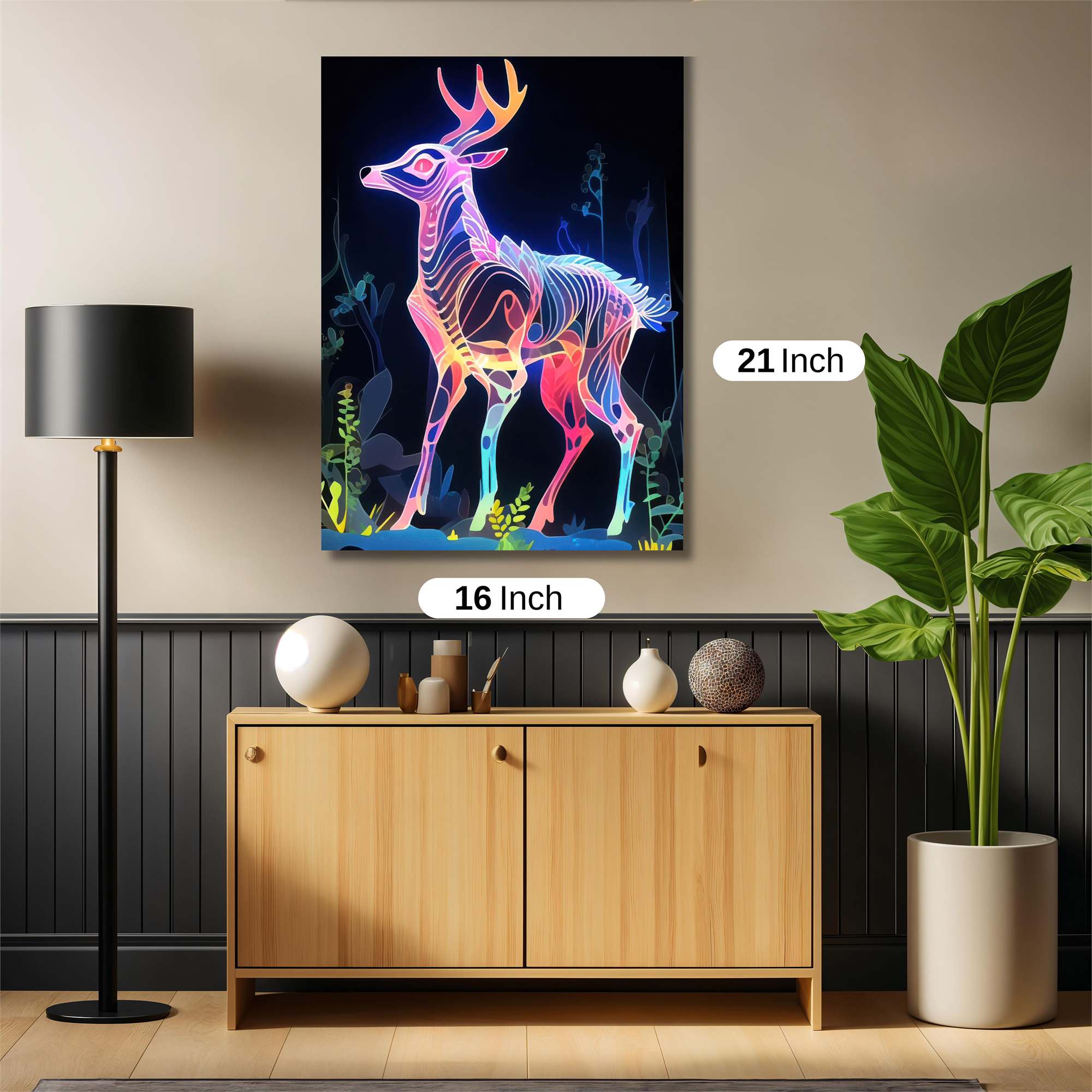 Deer Luminescence Safe Wall Magnetic / M