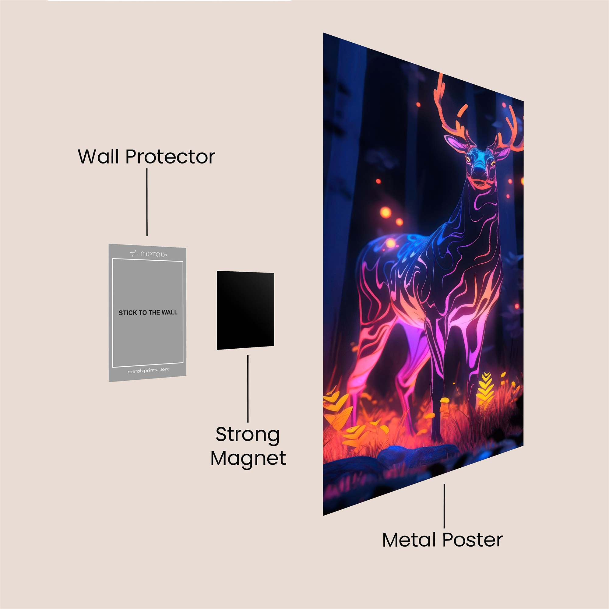 Mystical Glow Safe Wall Magnetic / M