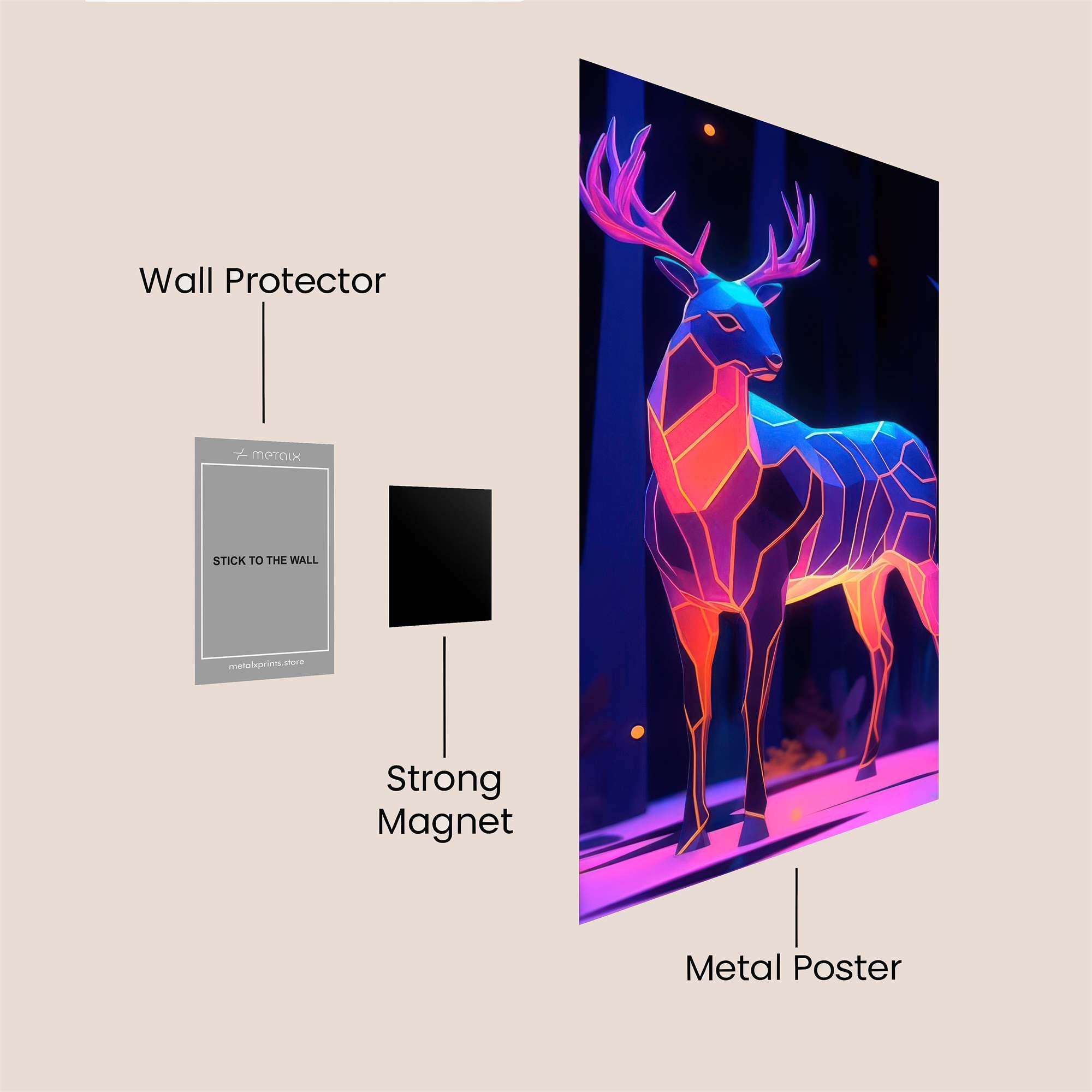 Neon Majesty Safe Wall Magnetic / M