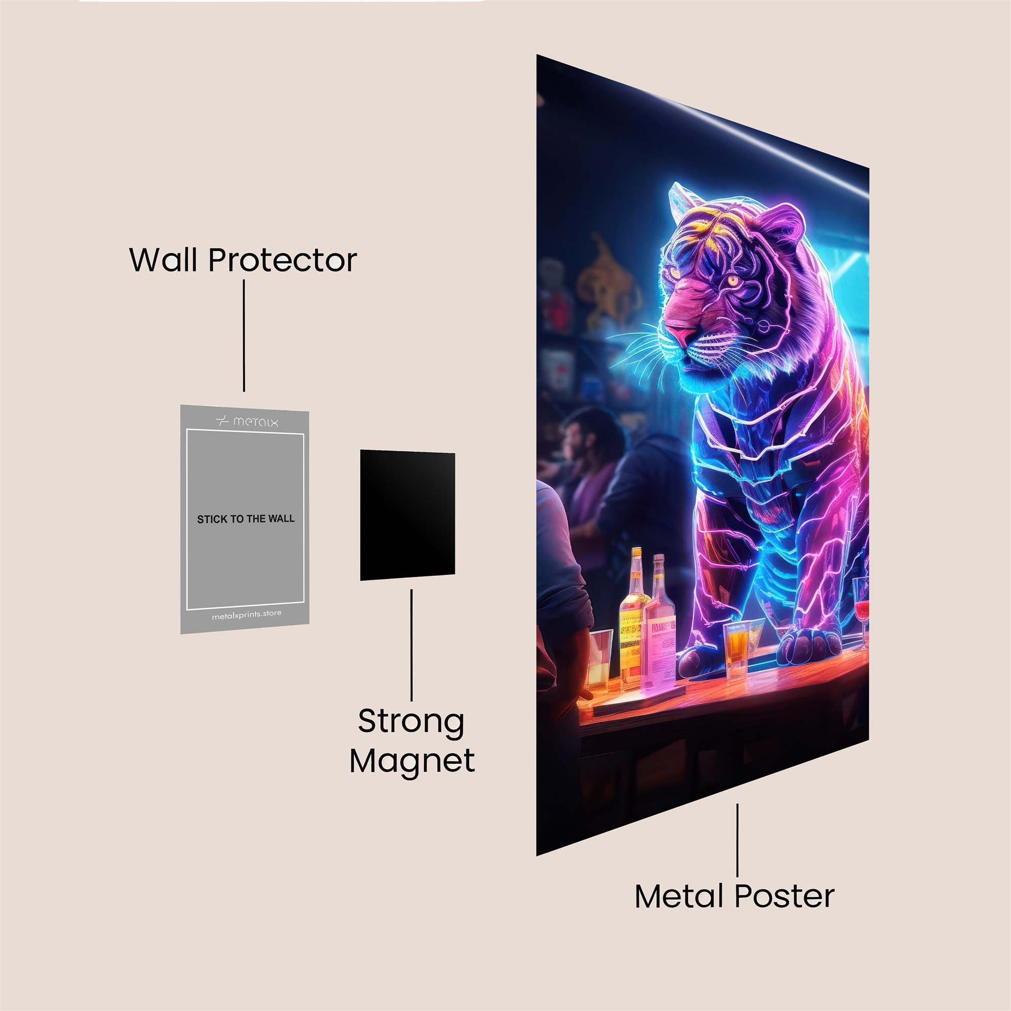 Neon Majesty Safe Wall Magnetic / M