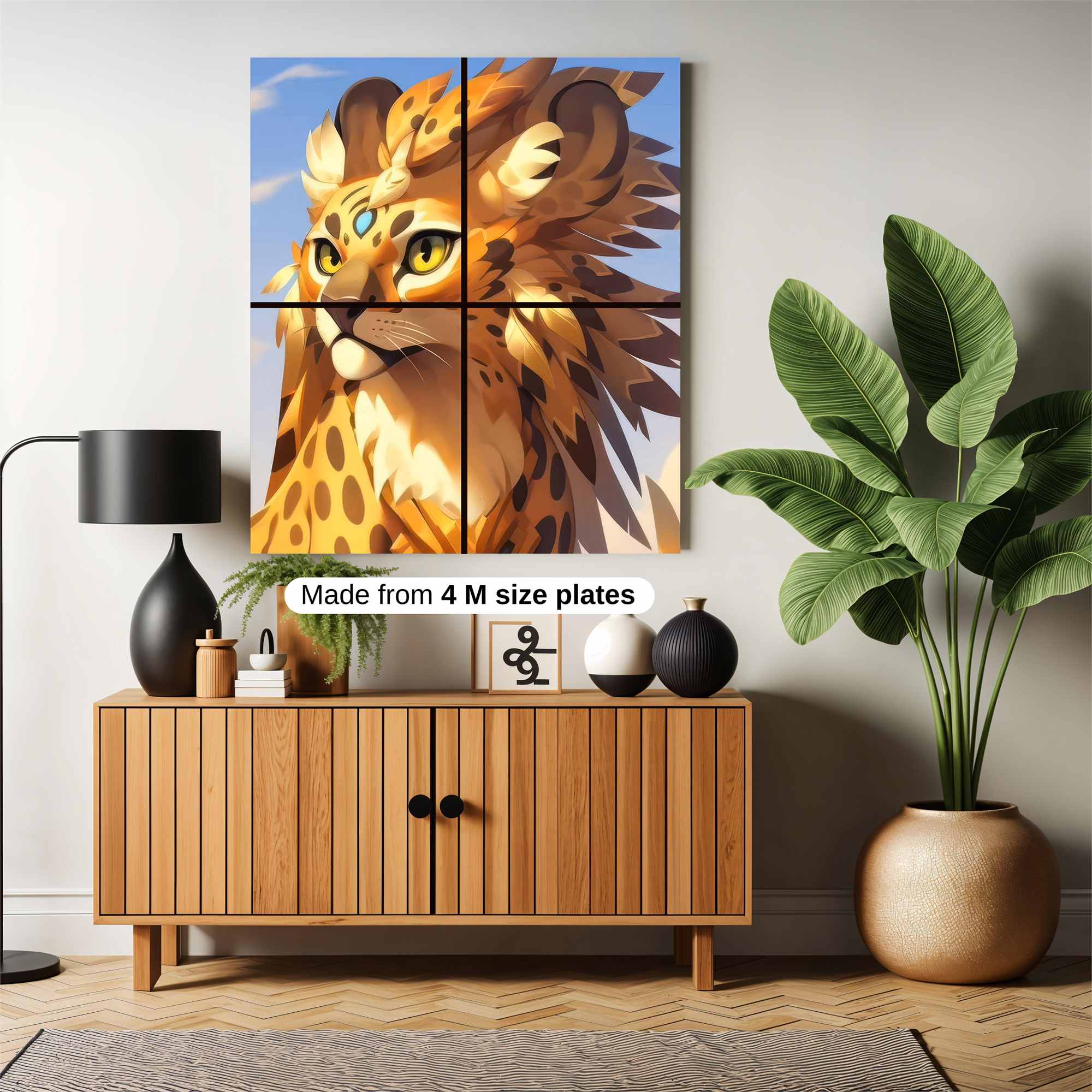 Majestic Feline Safe Wall Magnetic / M