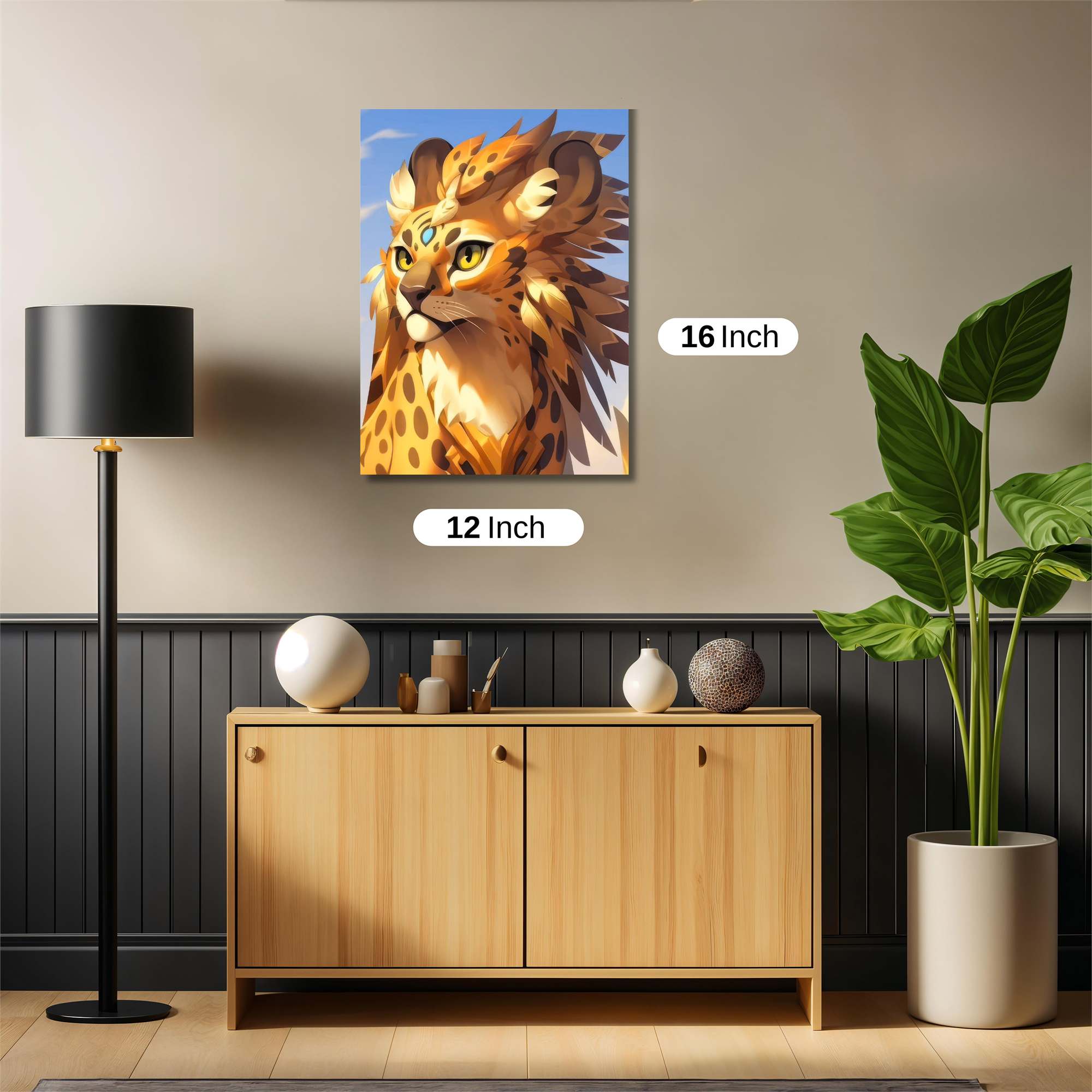 Majestic Feline Safe Wall Magnetic / M