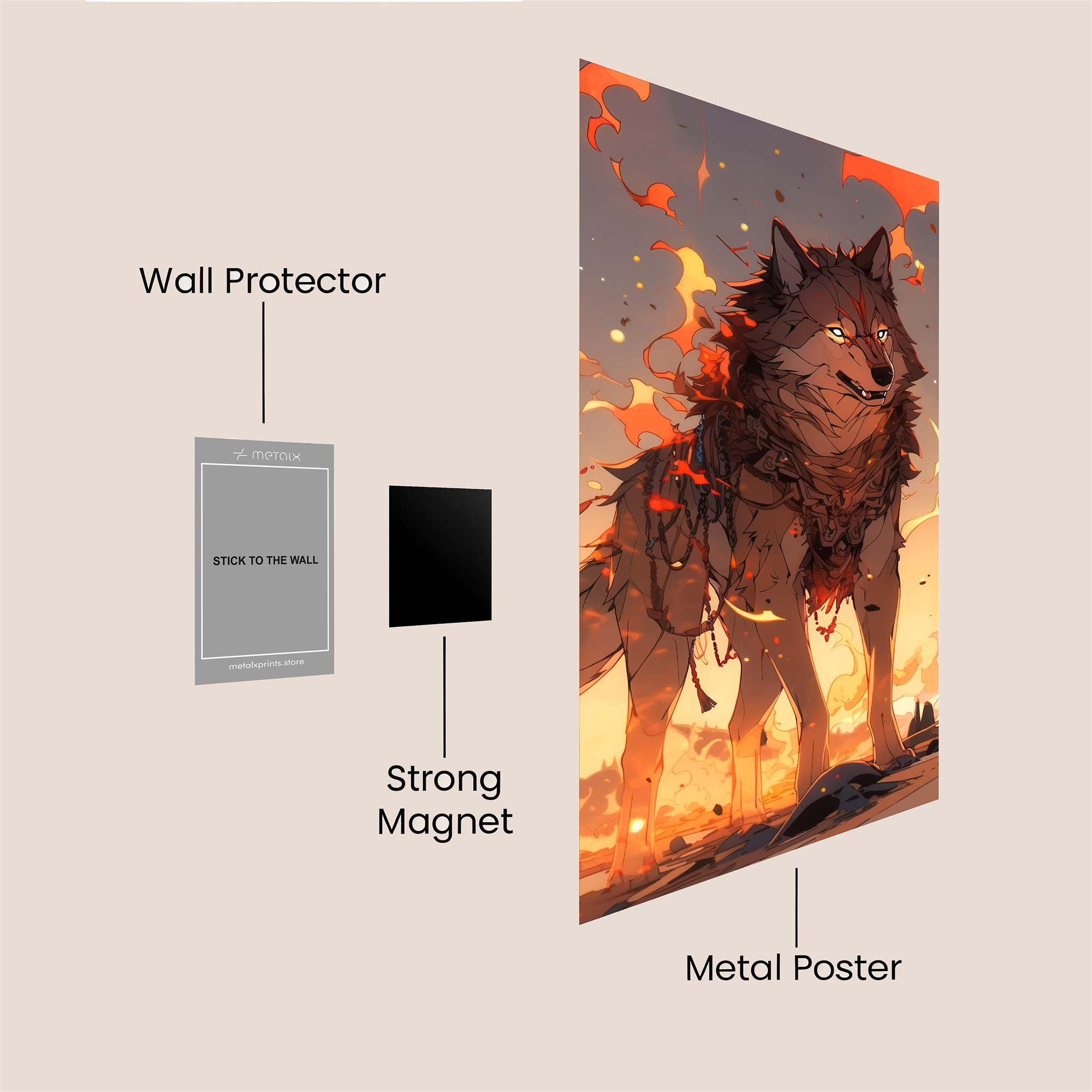 Inferno Sentinel Safe Wall Magnetic / M