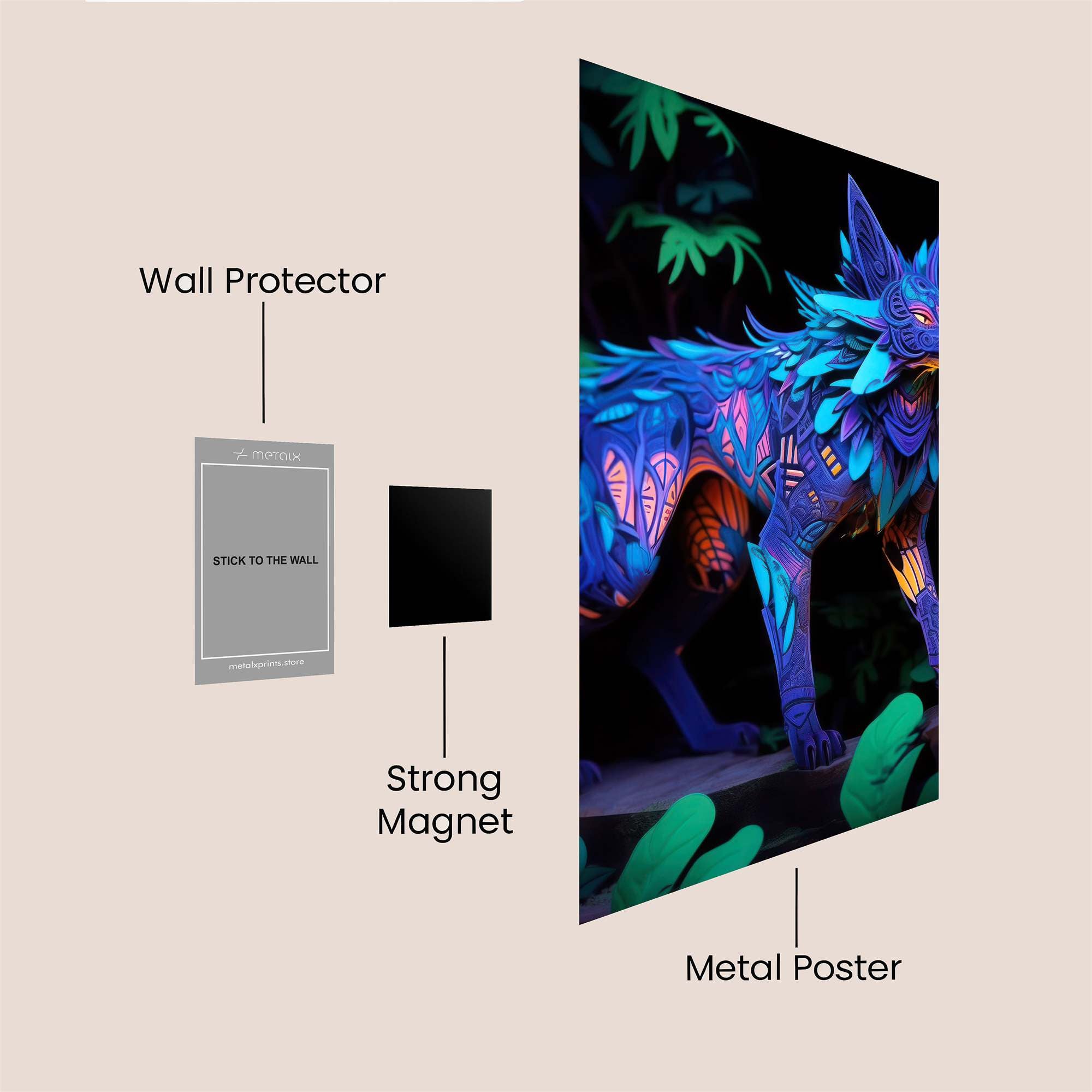 Luminous Sentinel Safe Wall Magnetic / M