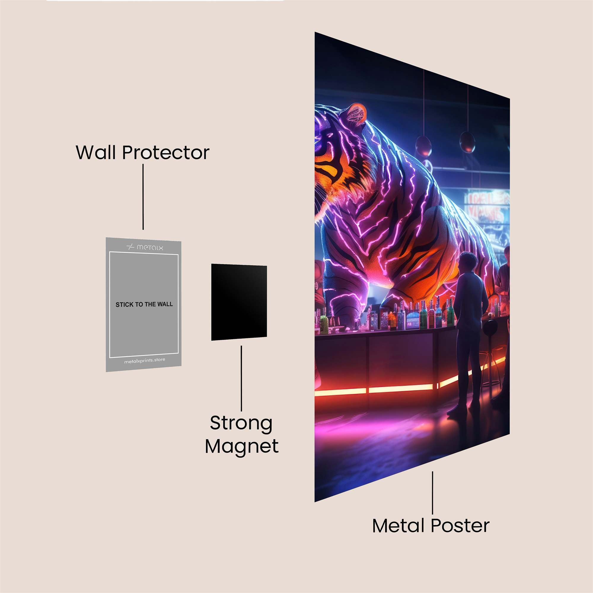 Neon Majesty Safe Wall Magnetic / M
