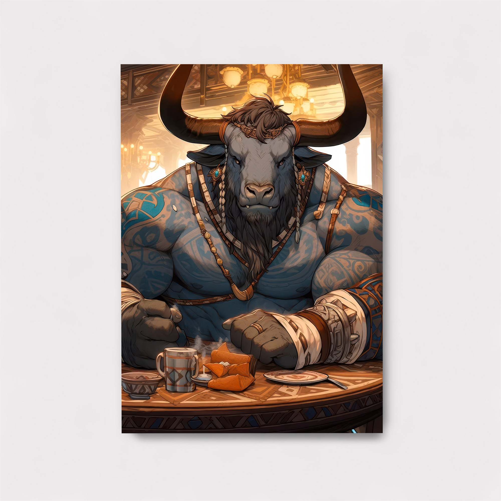 Minotaur Feast Safe Wall Magnetic / M