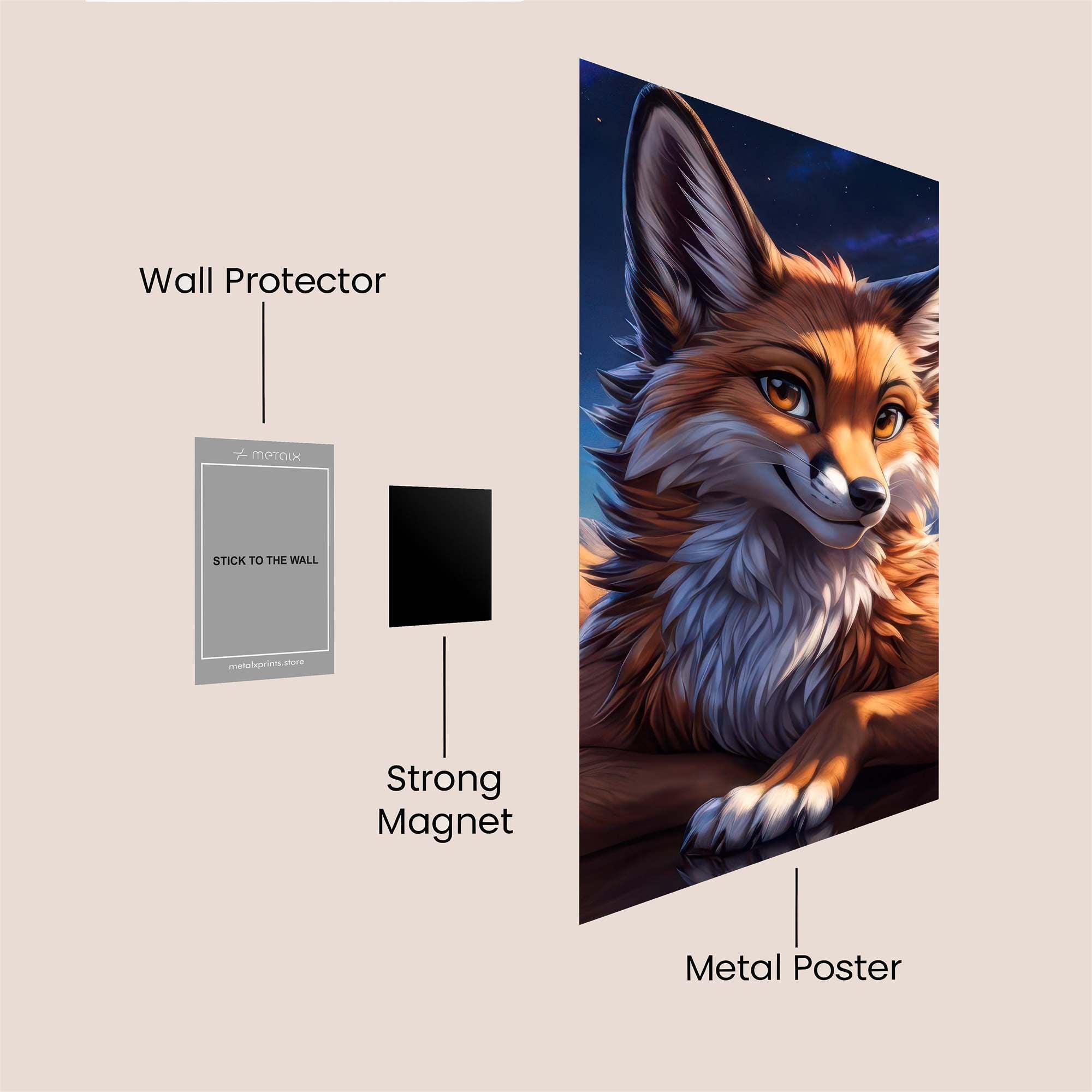 Warrior Somber Safe Wall Magnetic / M