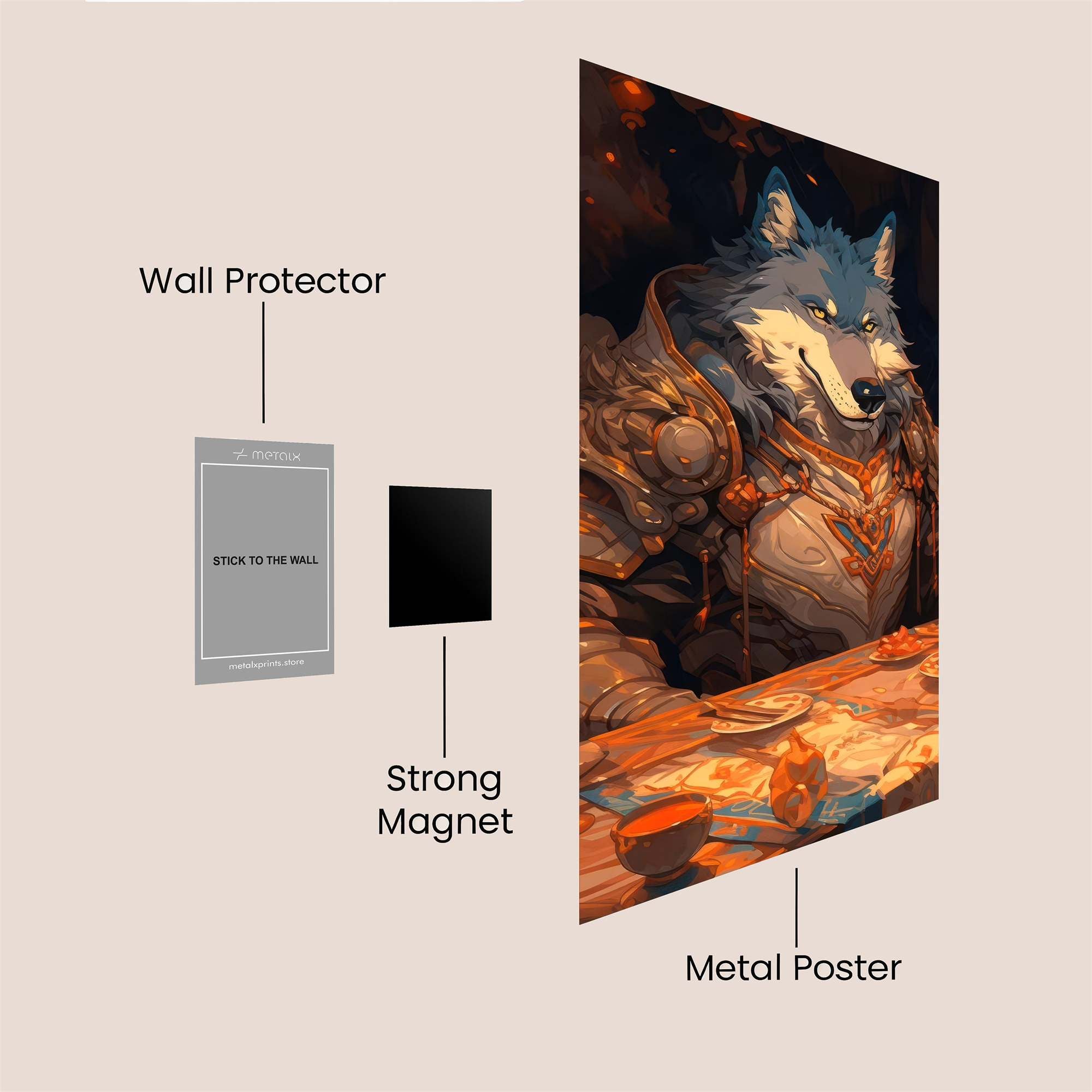 Lupine Feast Safe Wall Magnetic / M