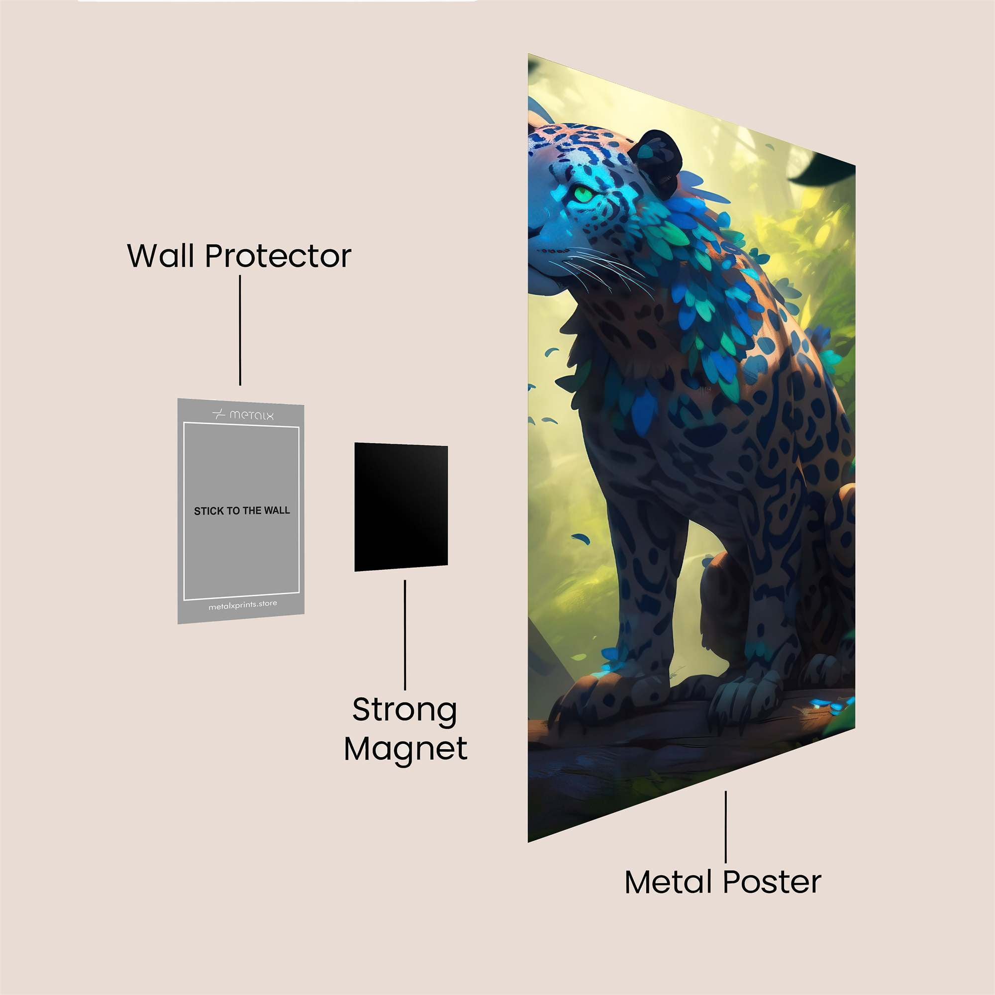 Floral Majesty Safe Wall Magnetic / M