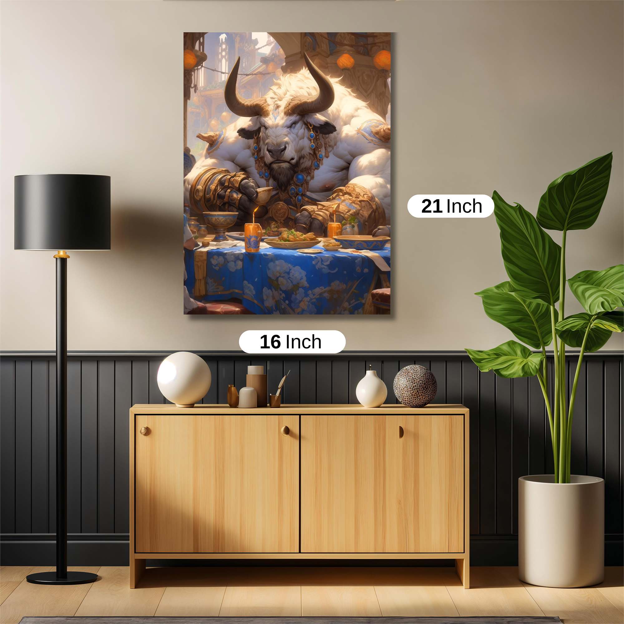 Minotaur Feast Safe Wall Magnetic / M