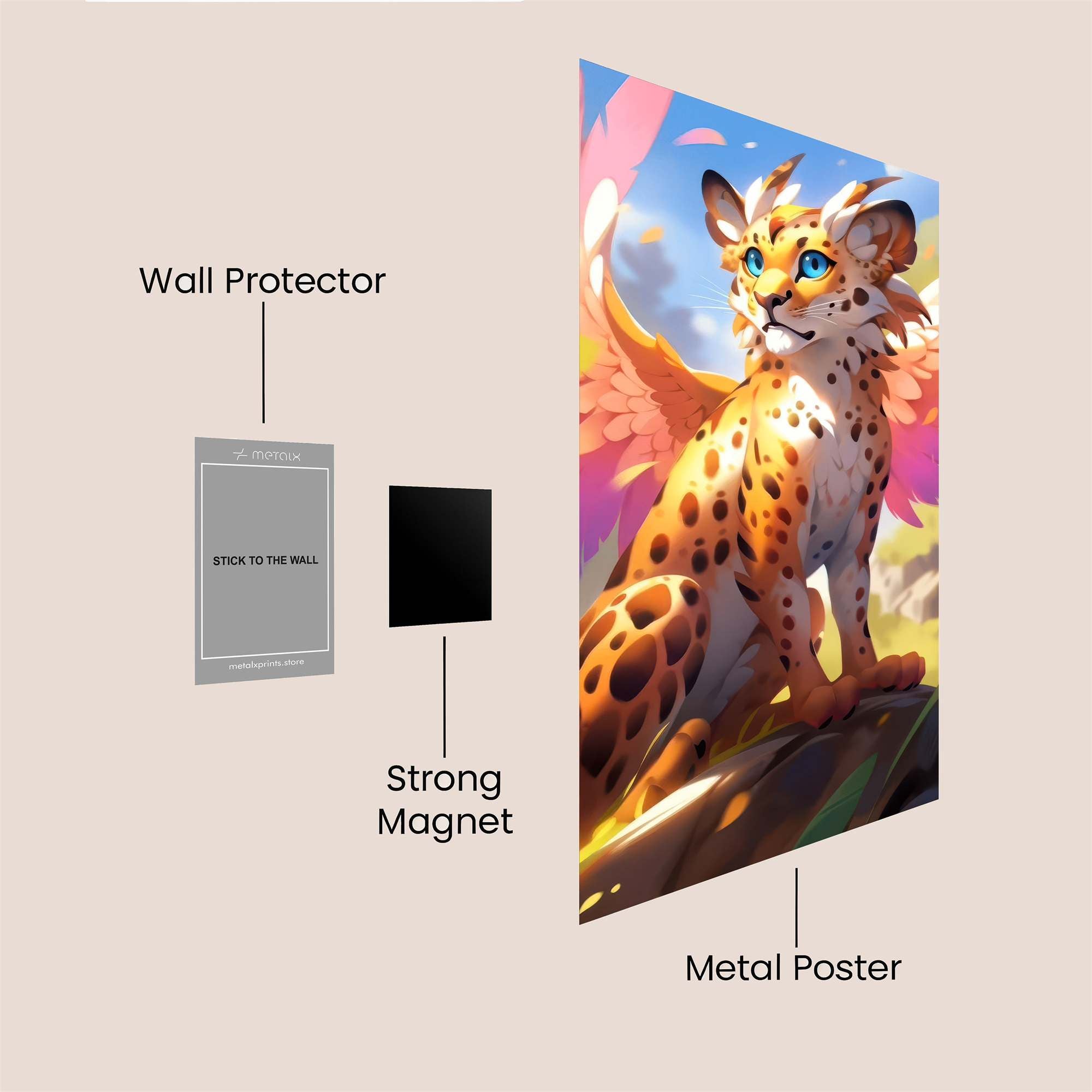 Winged Wonder Safe Wall Magnetic / M