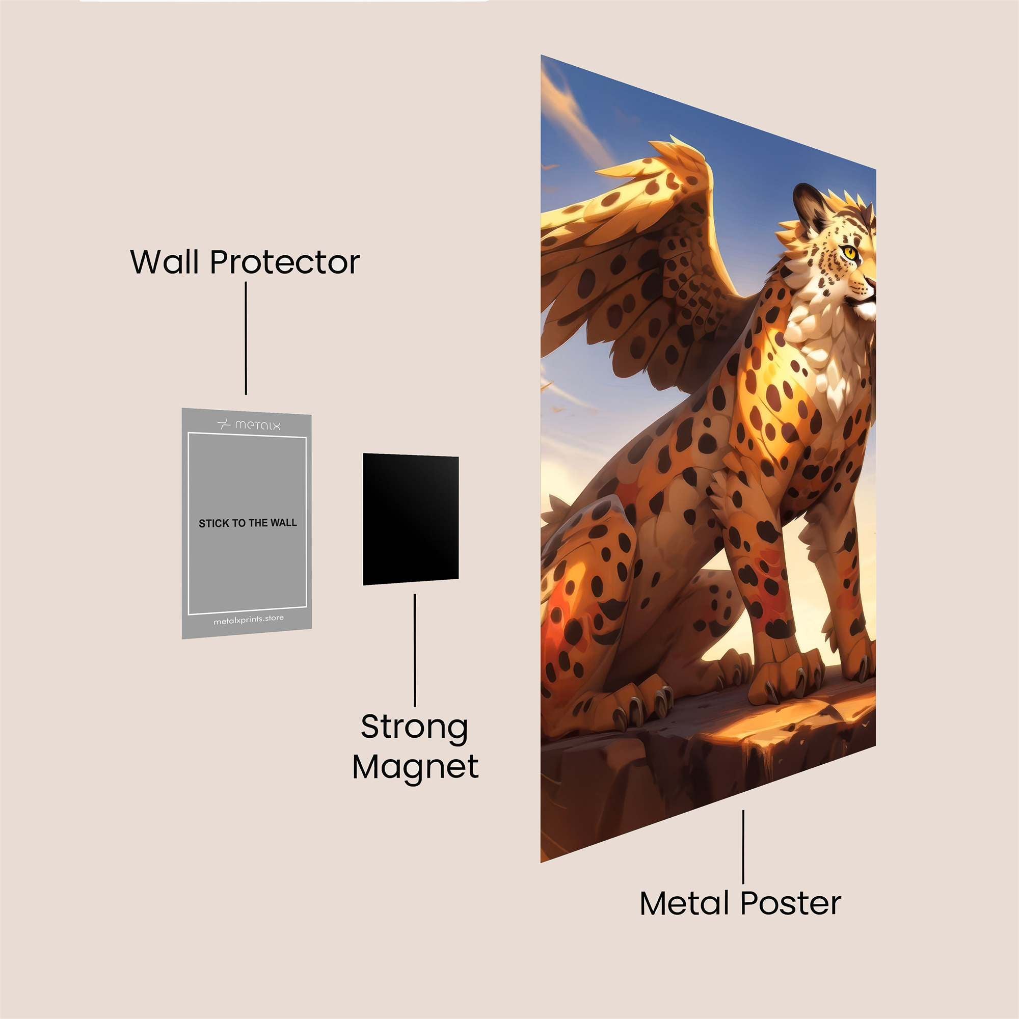 Leopard Majesty Safe Wall Magnetic / M