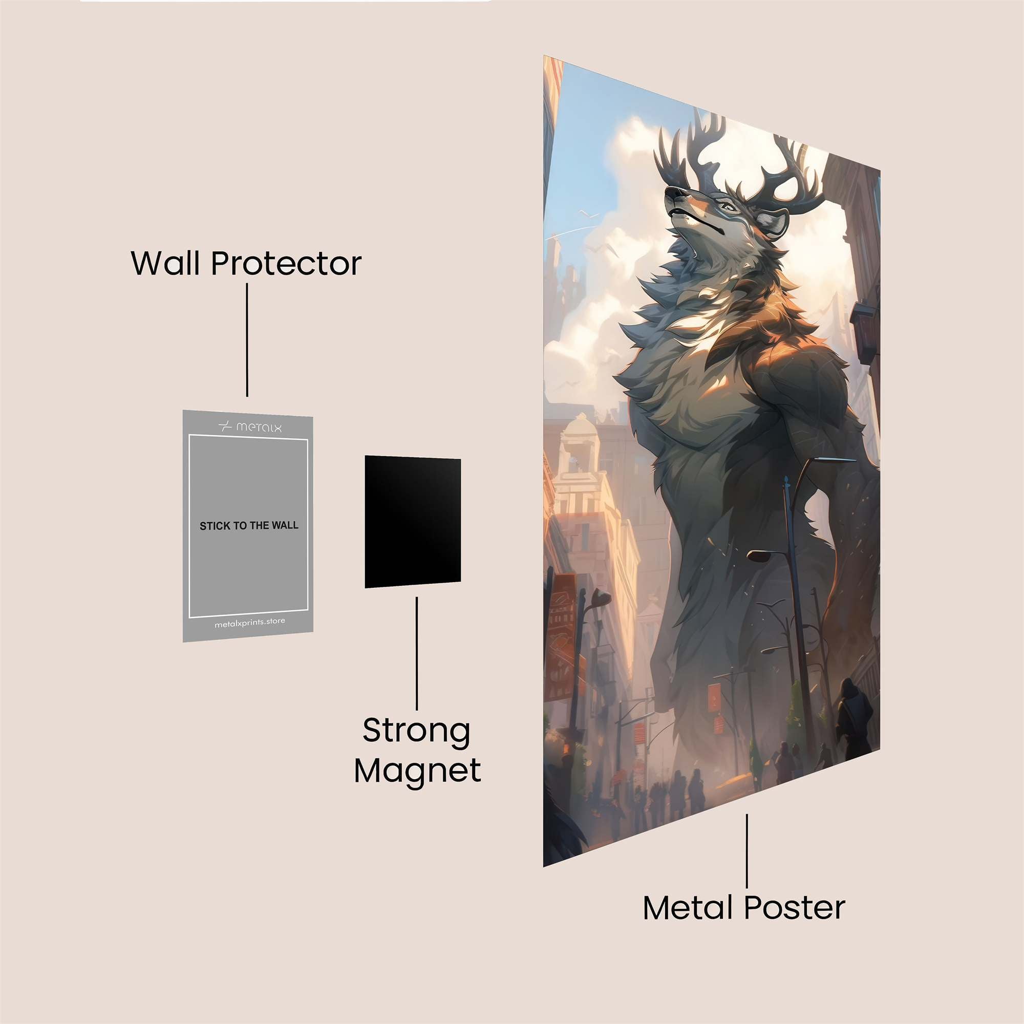 Stag Majesty Safe Wall Magnetic / M