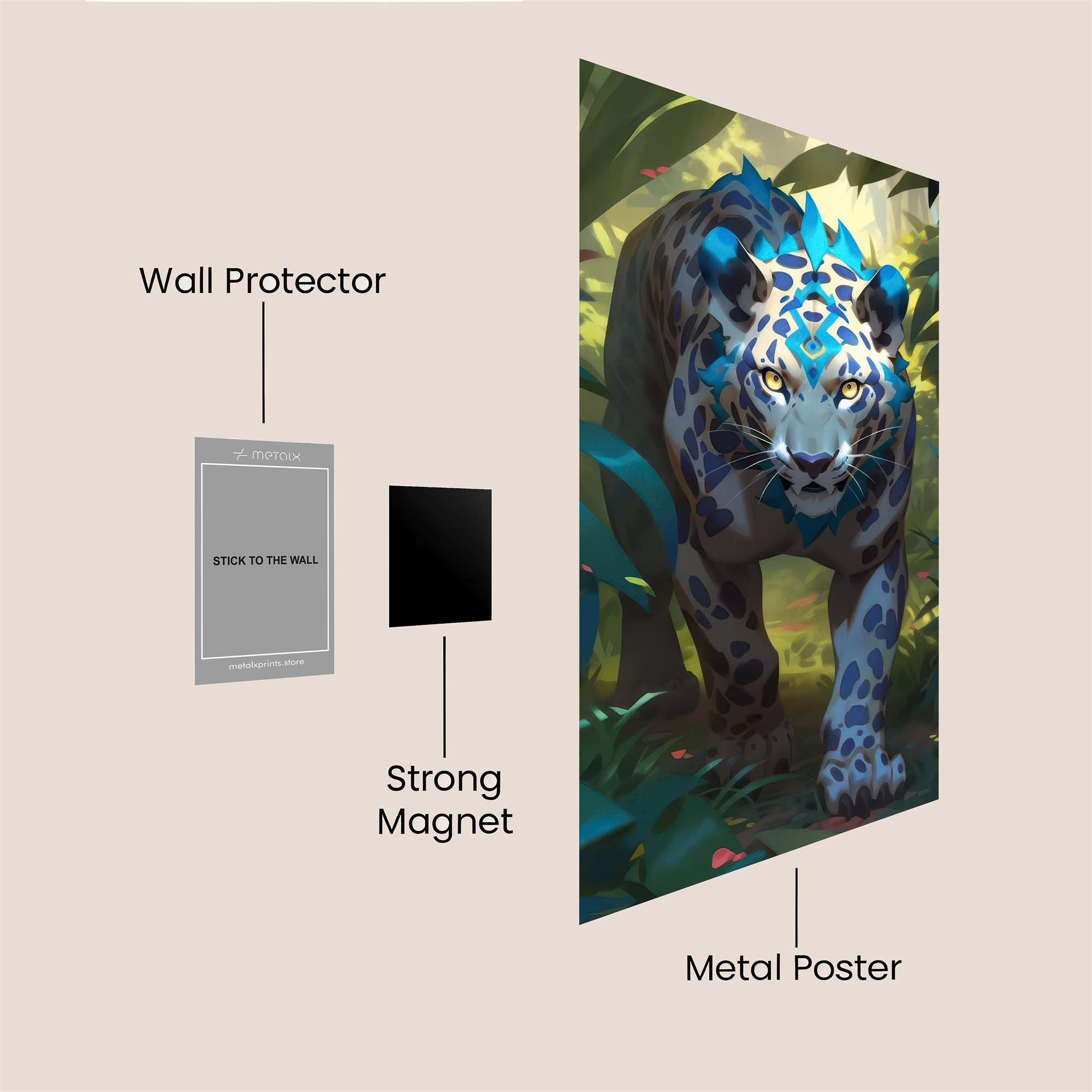 Azure Predator Safe Wall Magnetic / M