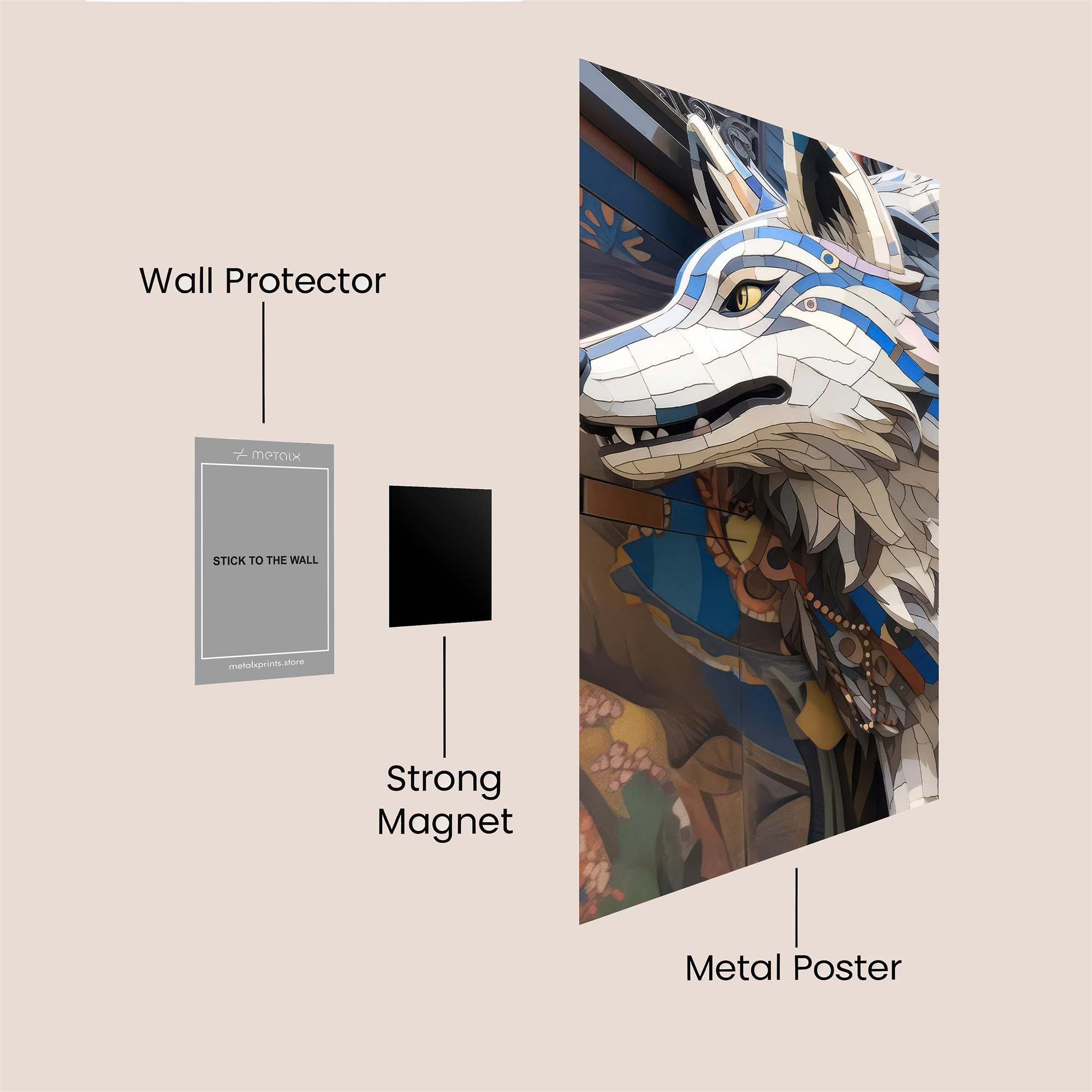 Ceramic Majesty Safe Wall Magnetic / M