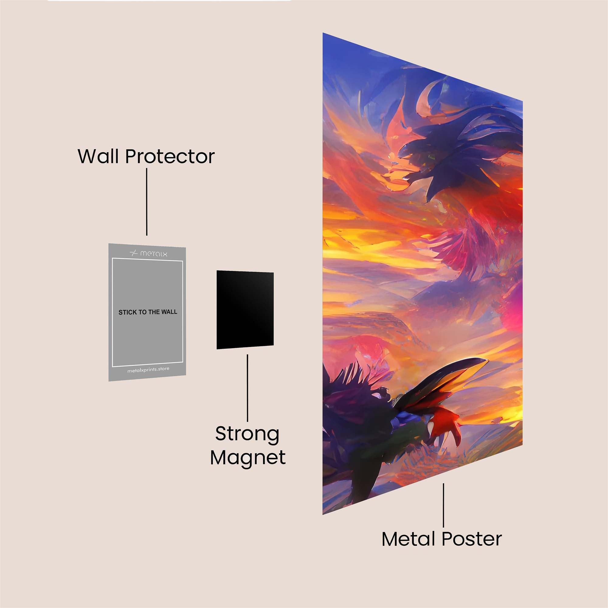 Celestial Duel Safe Wall Magnetic / M