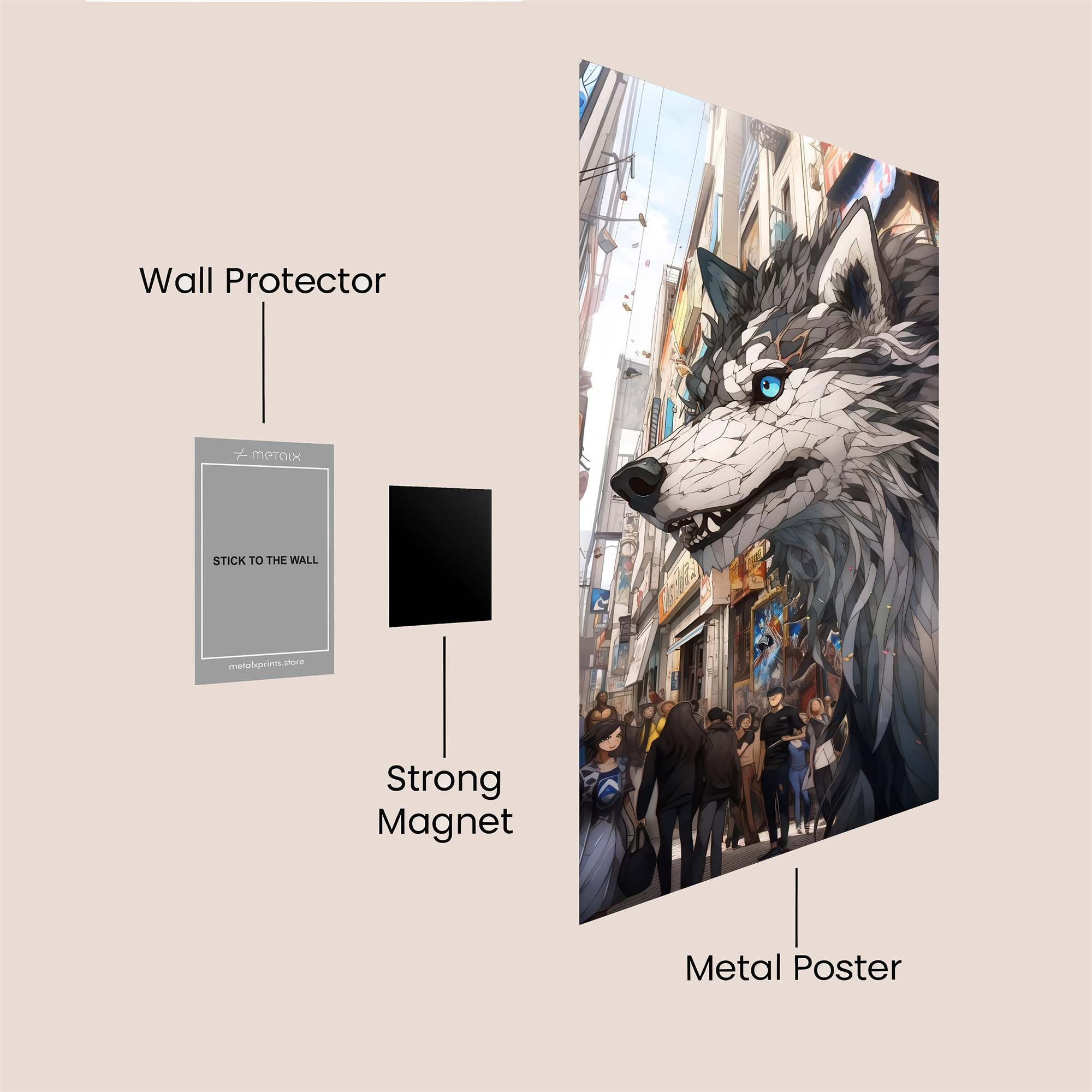 Wolf Enigma Safe Wall Magnetic / M