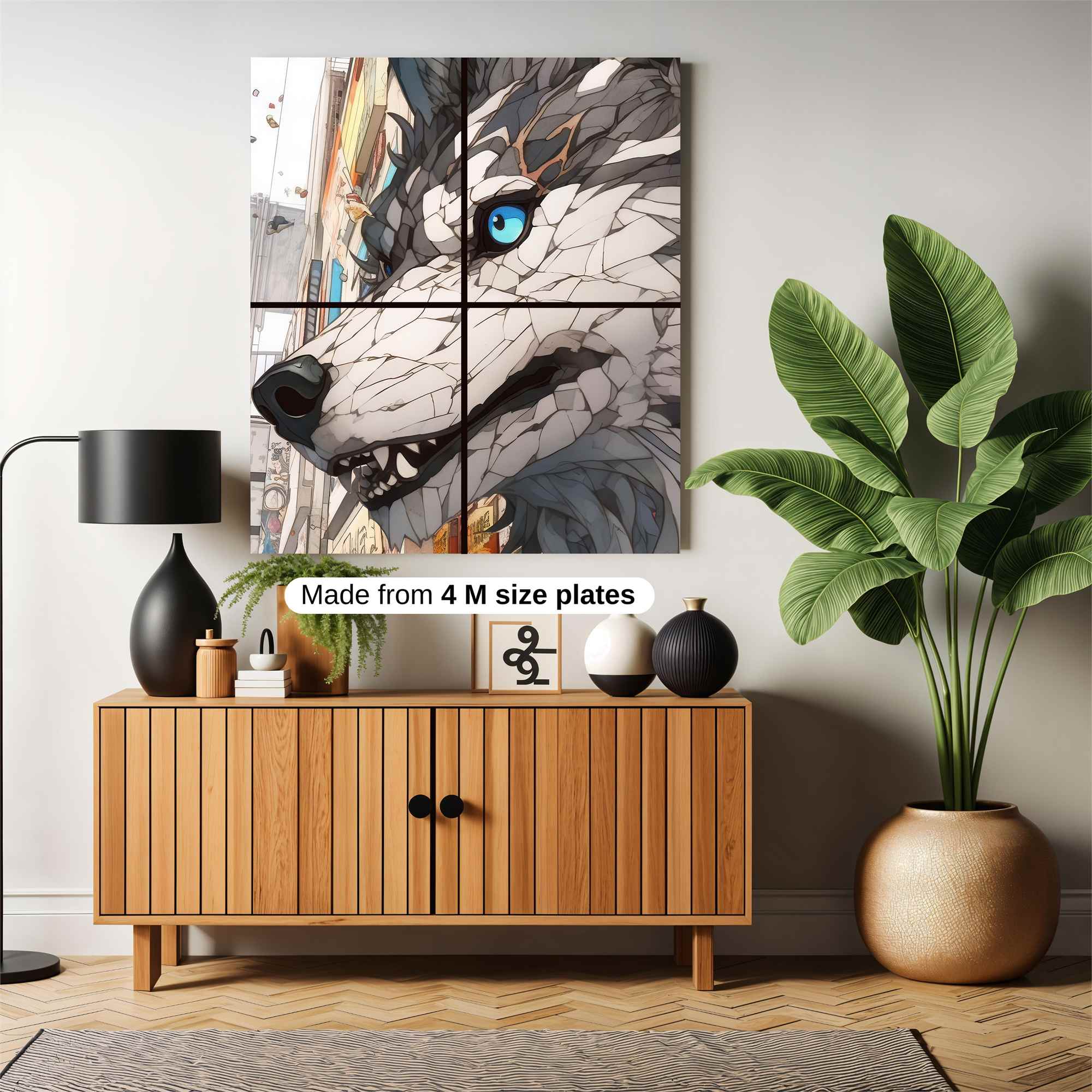 Wolfish Realm Safe Wall Magnetic / M