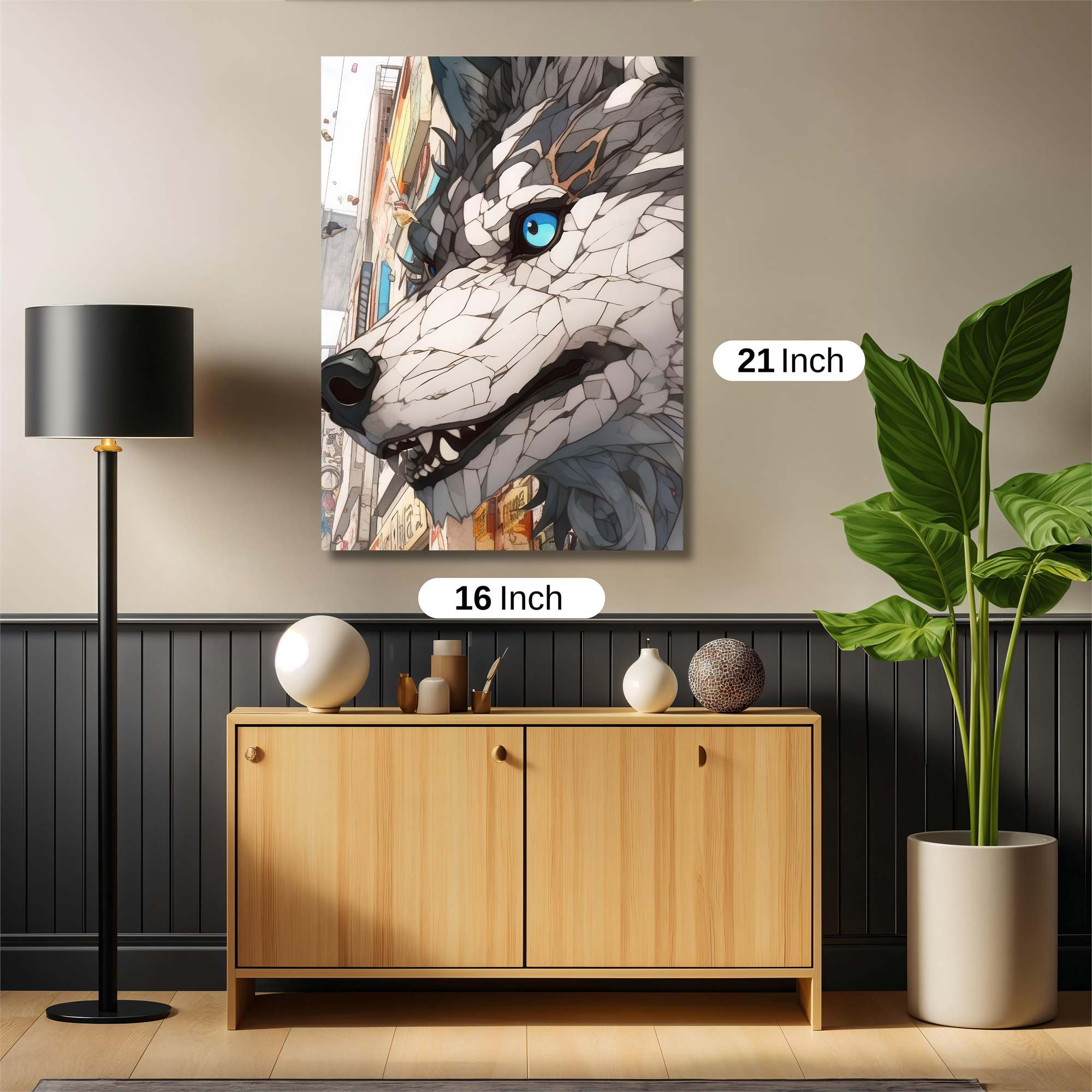 Wolfish Realm Safe Wall Magnetic / M