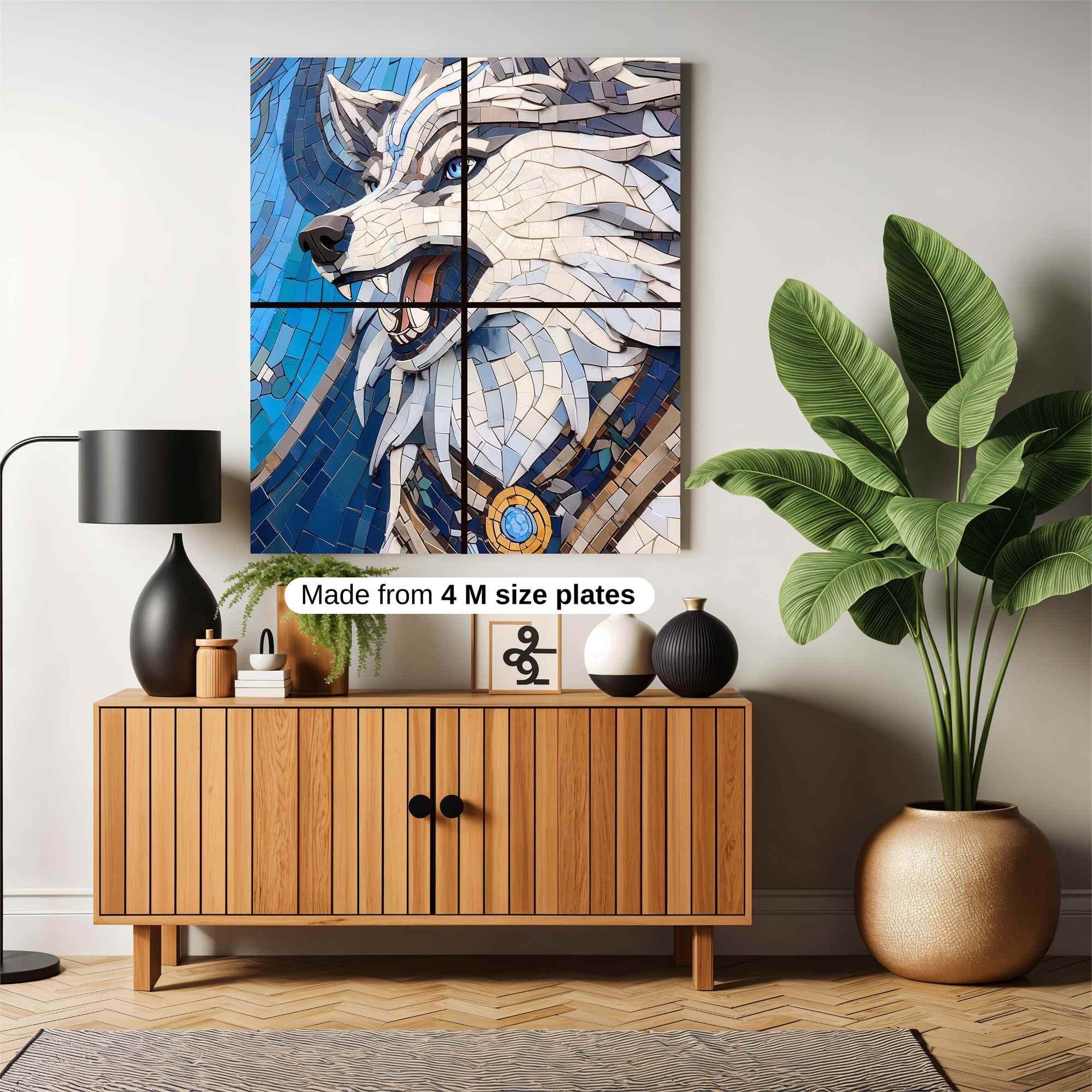 Lupine Mosaic Safe Wall Magnetic / M