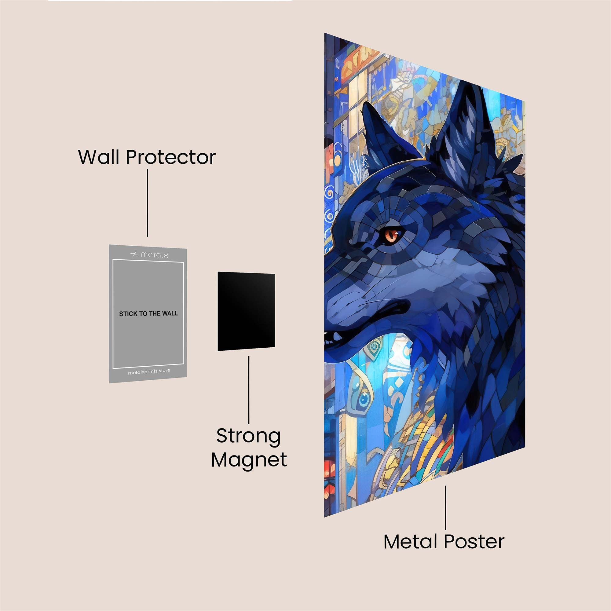 Lupine Serenity Safe Wall Magnetic / M