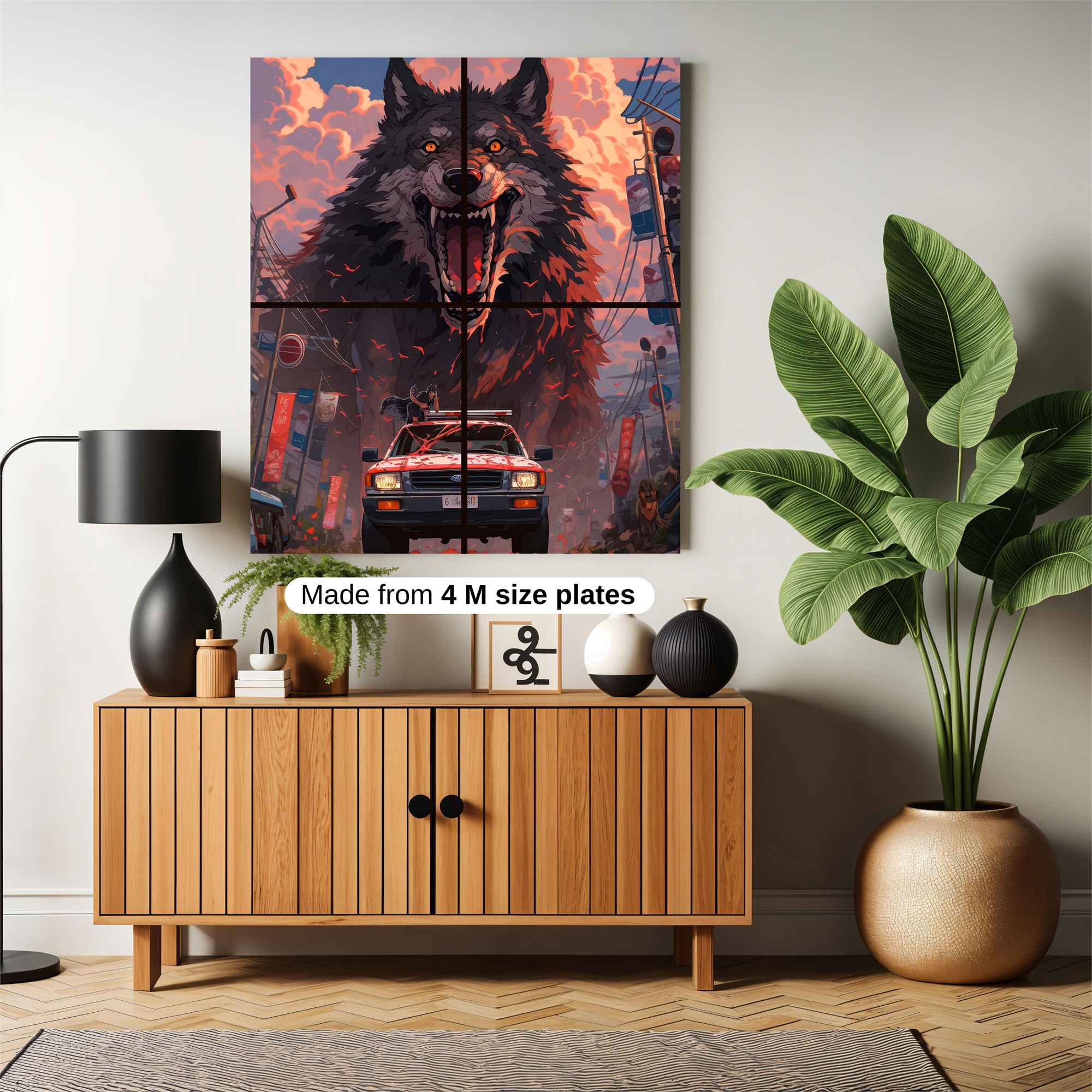 Wolf Fury Safe Wall Magnetic / M