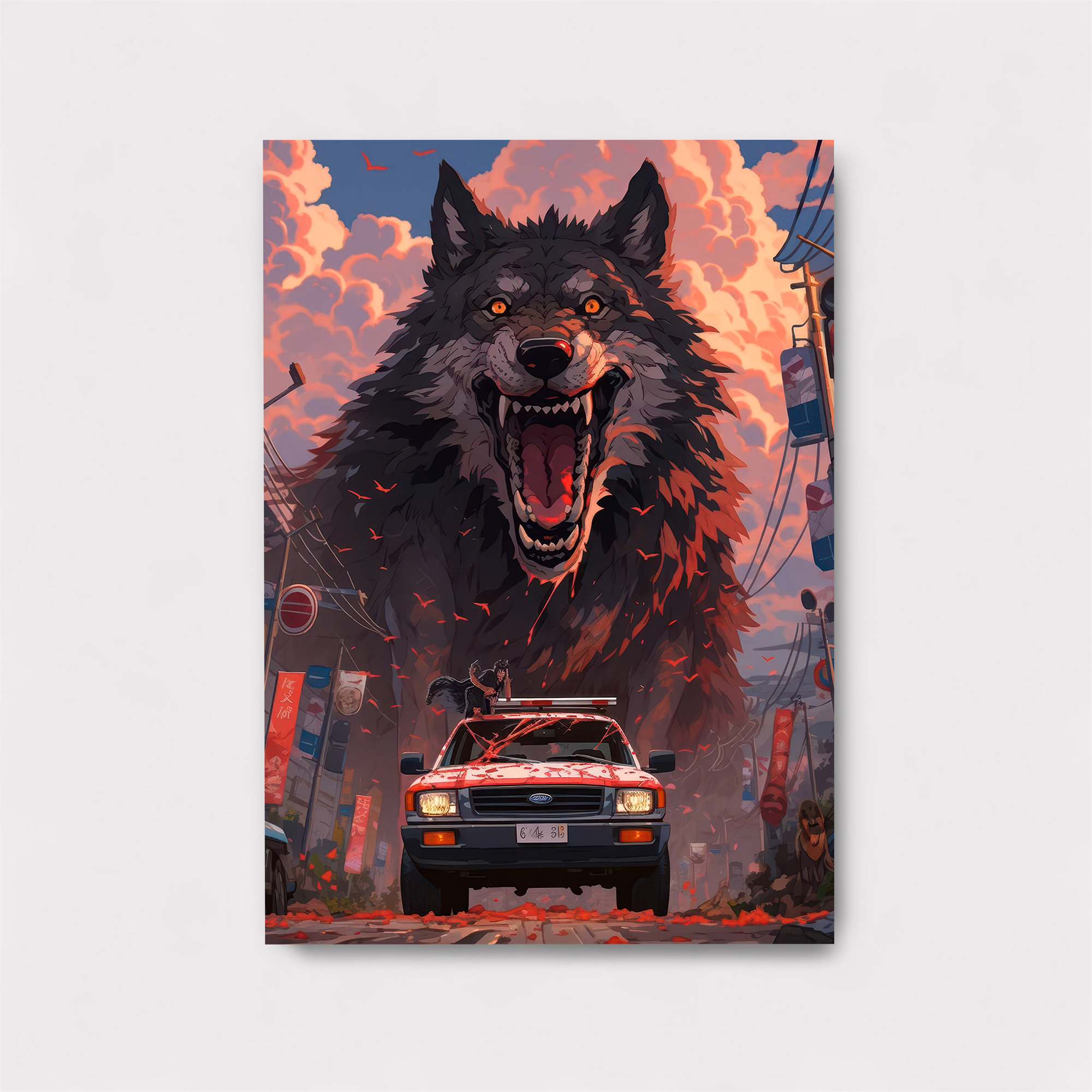 Wolf Fury Safe Wall Magnetic / M