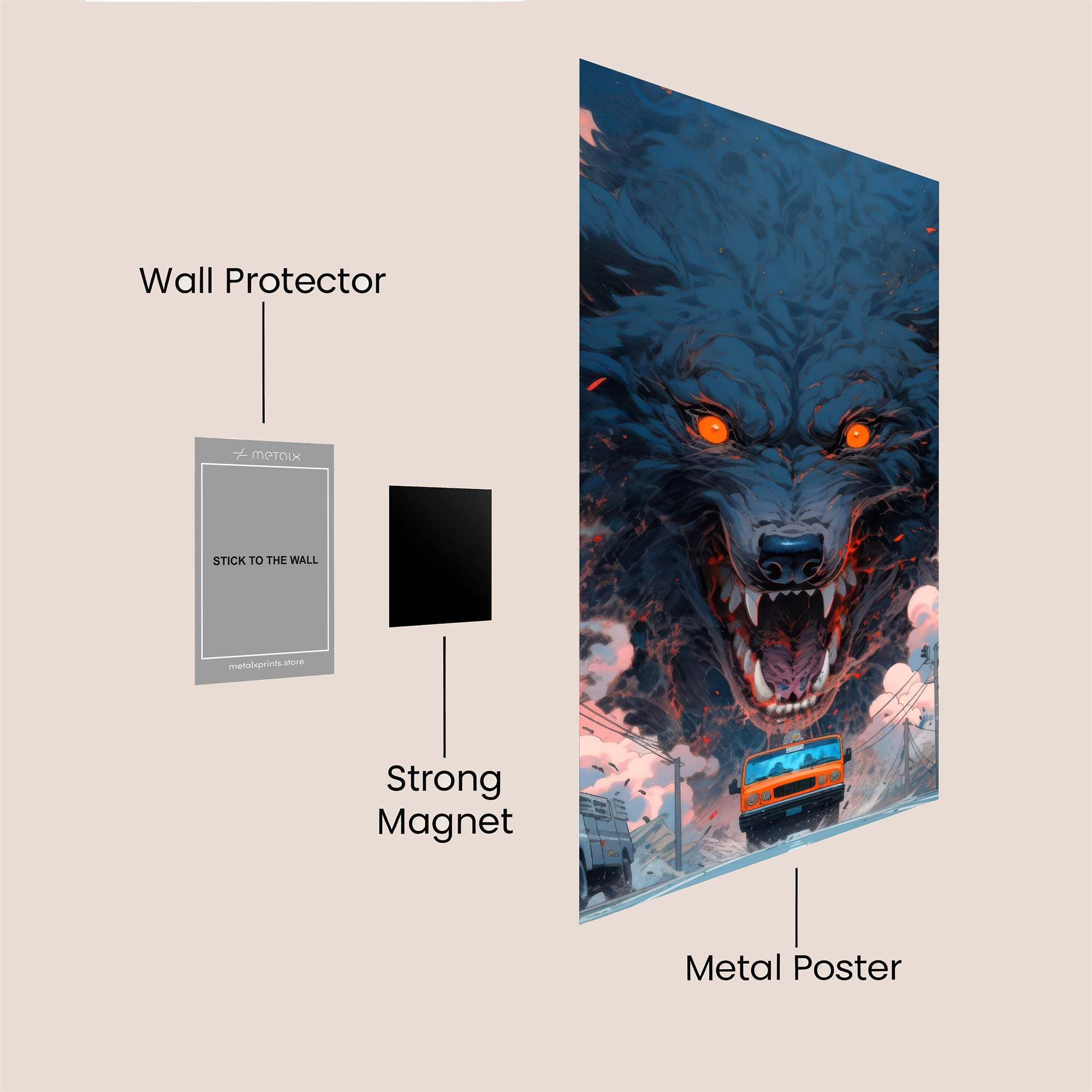 Lupine Fury Safe Wall Magnetic / M