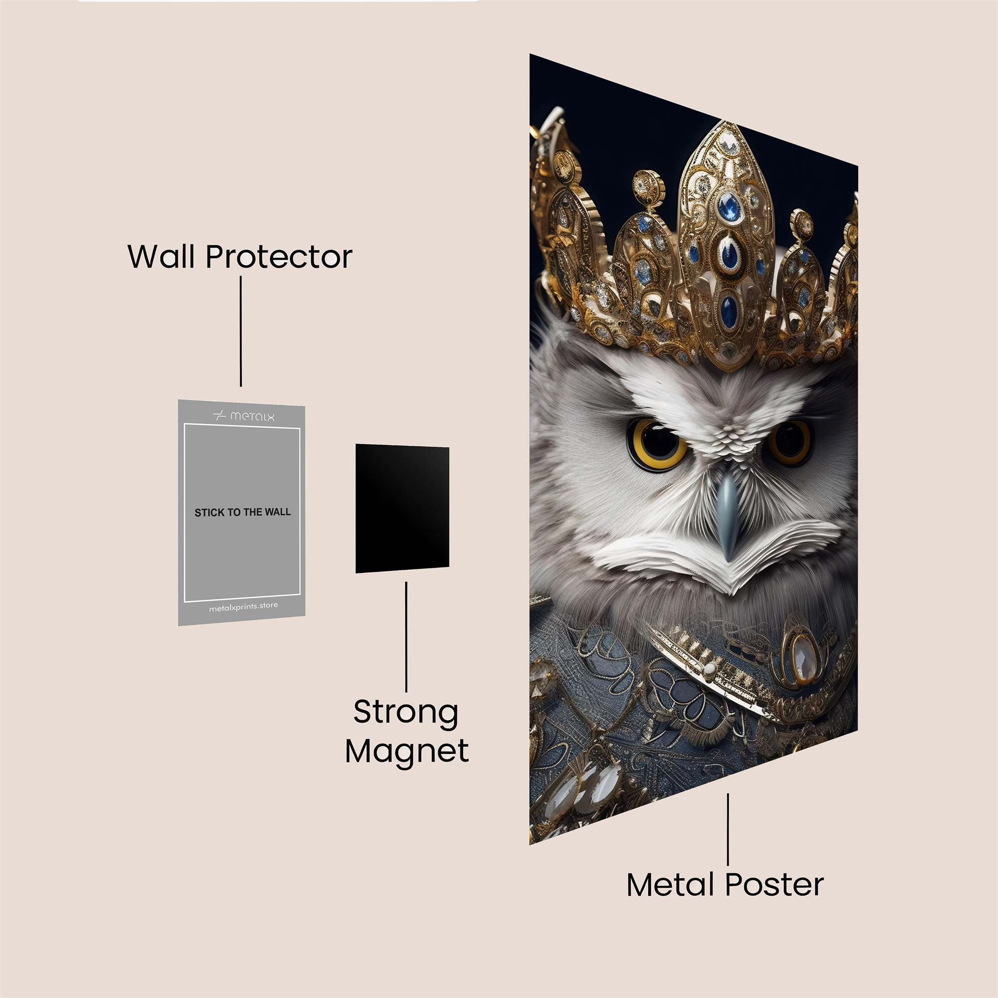 Regal Owl Safe Wall Magnetic / M