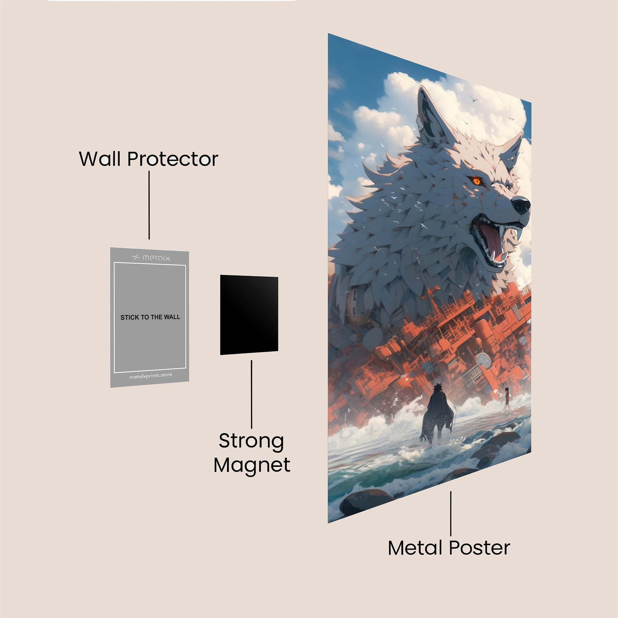 Titanic Howl Safe Wall Magnetic / M