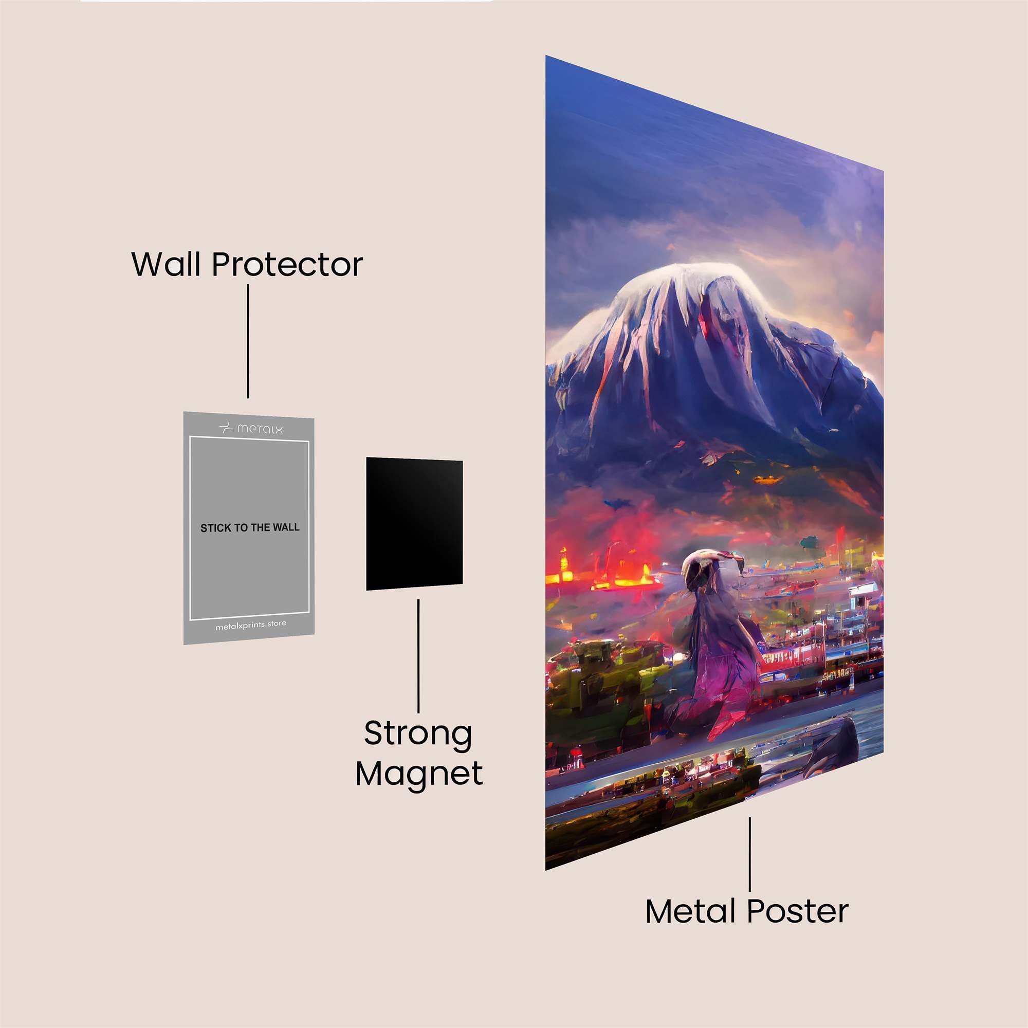 Volcanic Serenity Safe Wall Magnetic / M