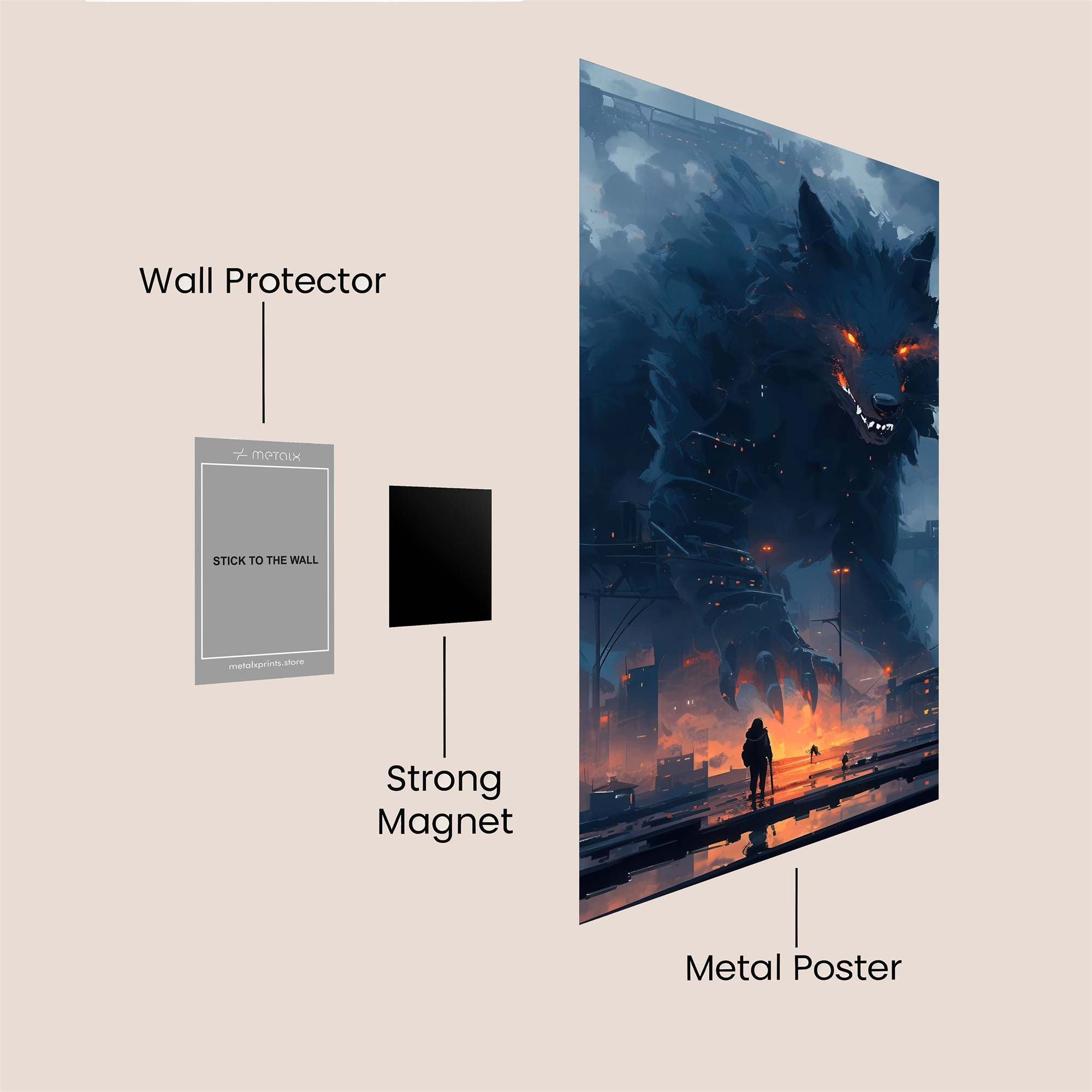 Beastly Dread Safe Wall Magnetic / M