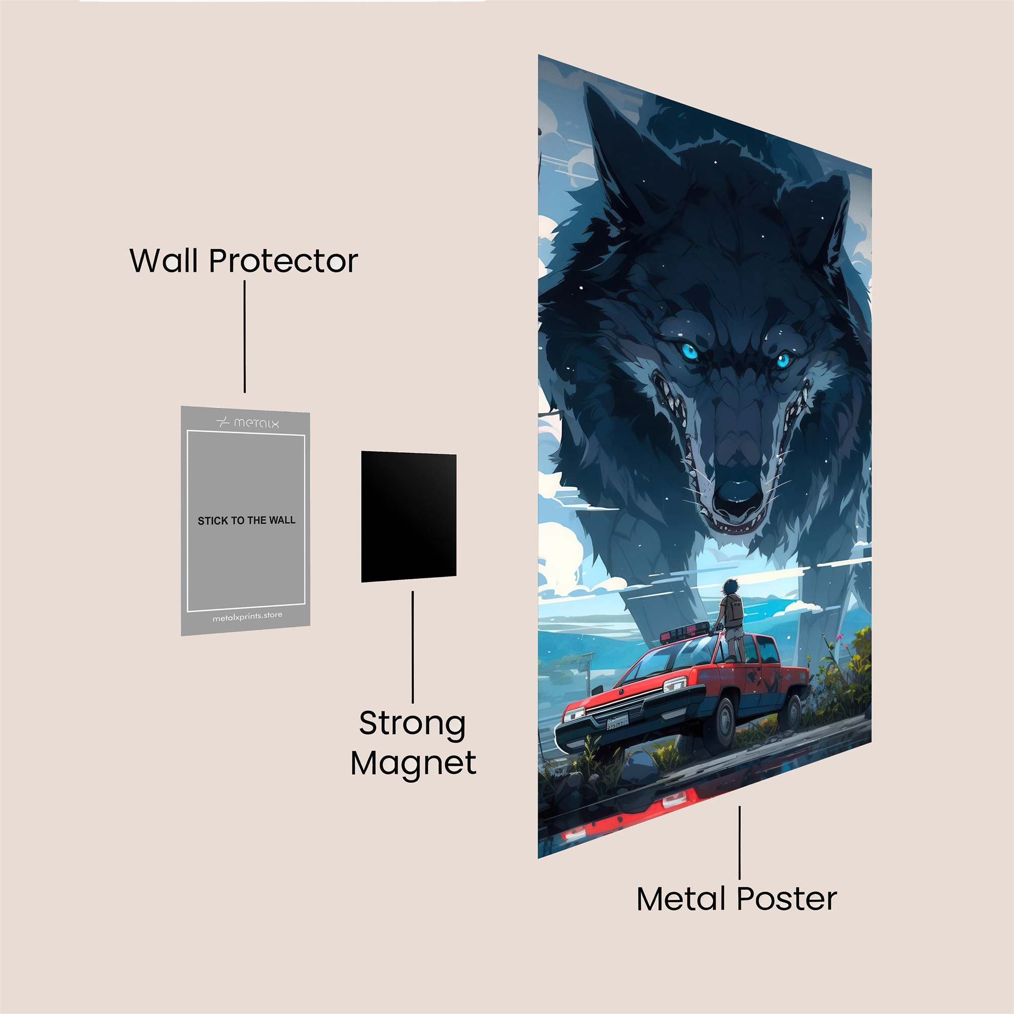 Wolf Enigma Safe Wall Magnetic / M